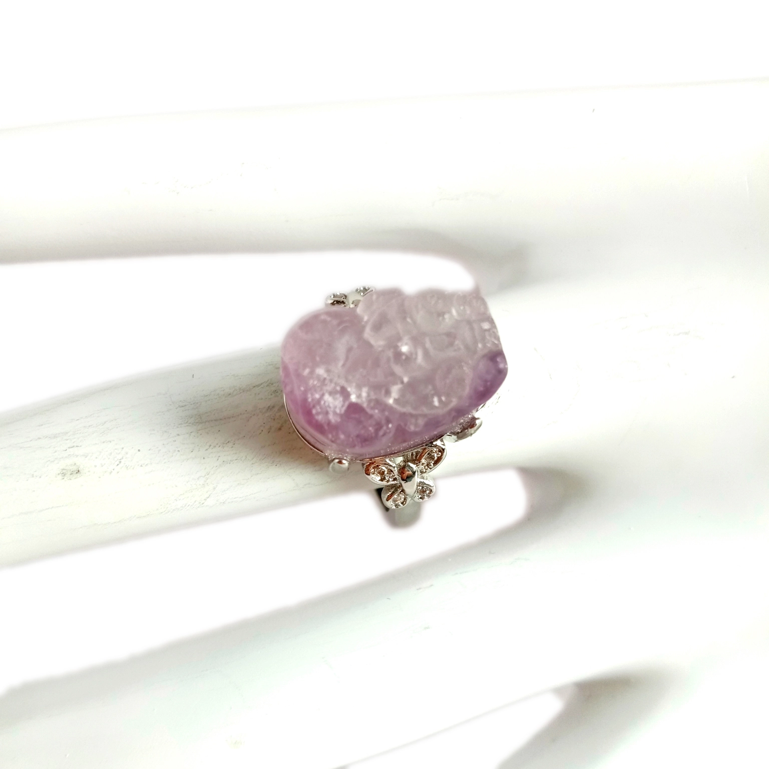 Mgbanaka Olive Fluorite mara mma 925 Sterling Silver maka ụmụ nwanyị ire ekeresimesi nyere ya onyinye 1