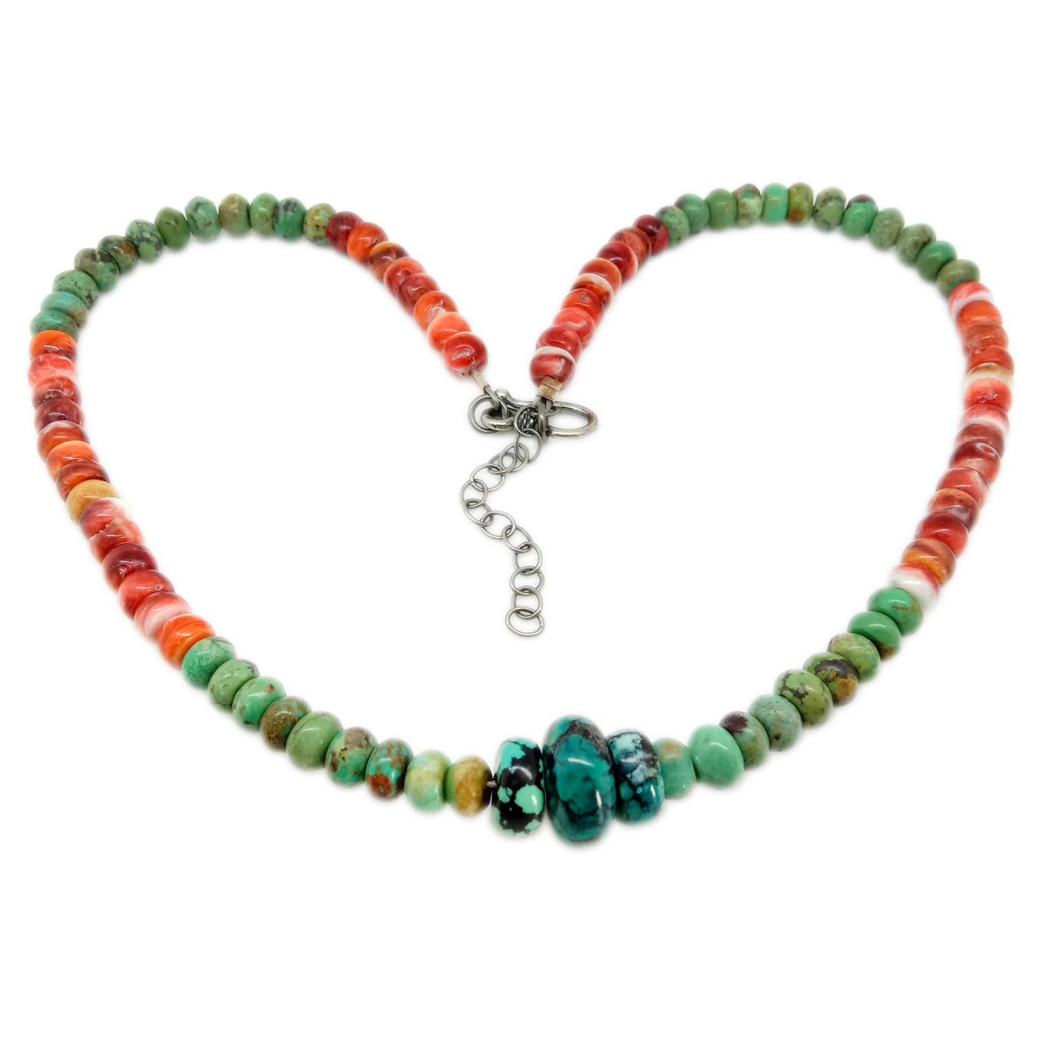 ପ୍ରକୃତ ପ୍ରାକୃତିକ ସ୍ପାଇନ୍ ଓଷ୍ଟର କଇଁଆ 16inch strand Necklace ଦକ୍ଷିଣ-ପଶ୍ଚିମ ହସ୍ତତନ୍ତ | 14