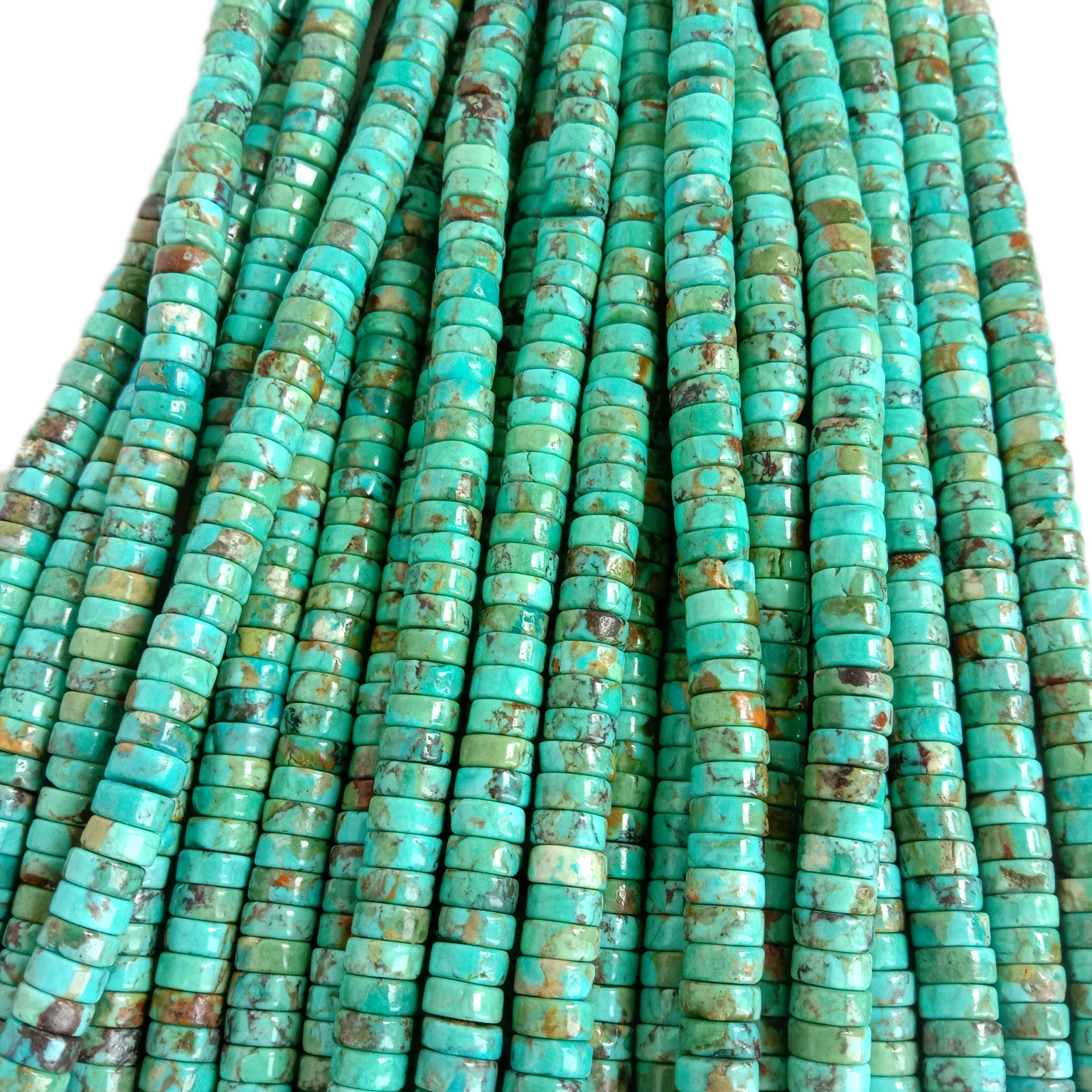 طبیعي زړه راښکونکي 6mm فیروزي هیشي د هار ډالۍ جوړوي 18