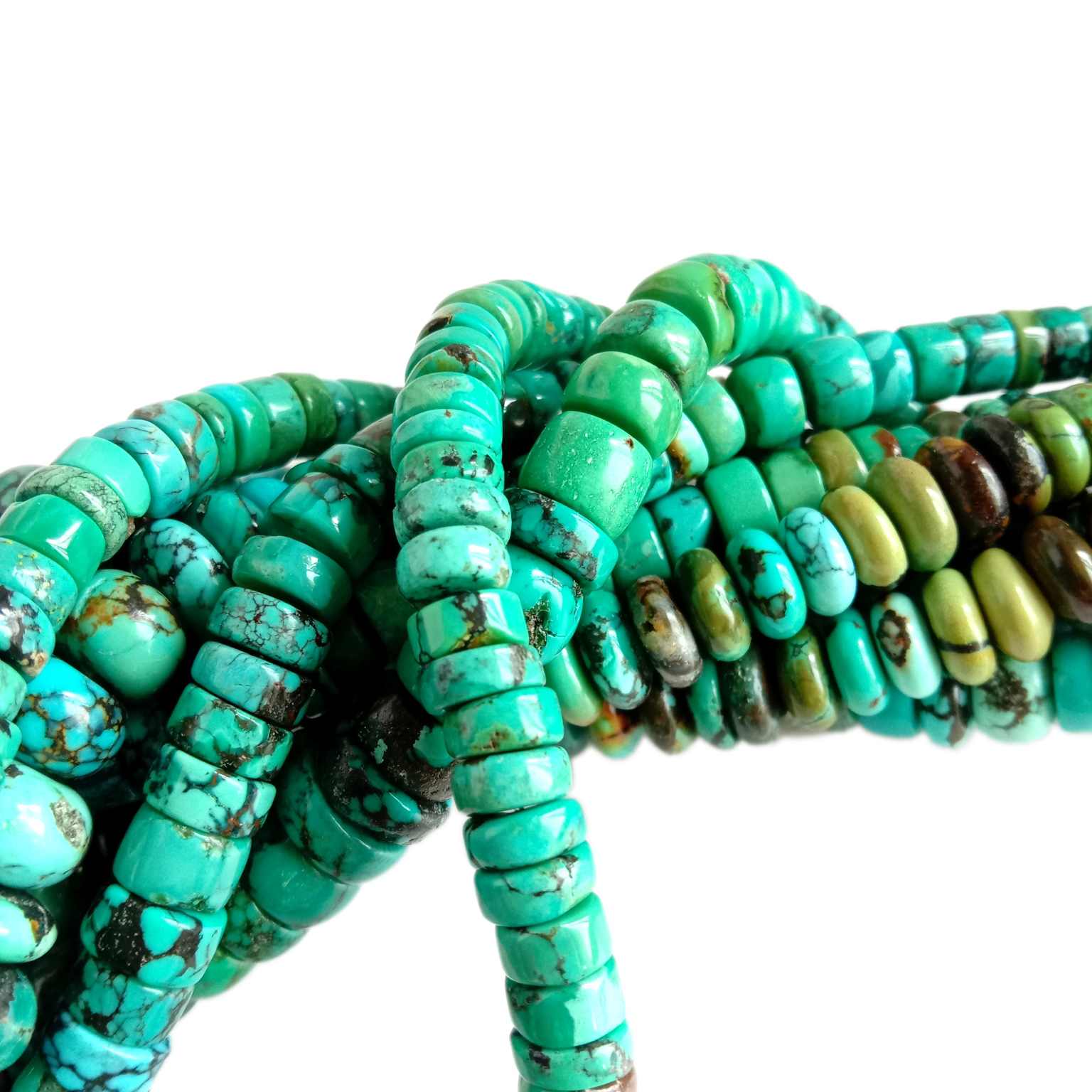 Natural Genuine Turquoise Beaded Necklace Turquoise Beads For Girlfriend Dainty Necklace Gift 18