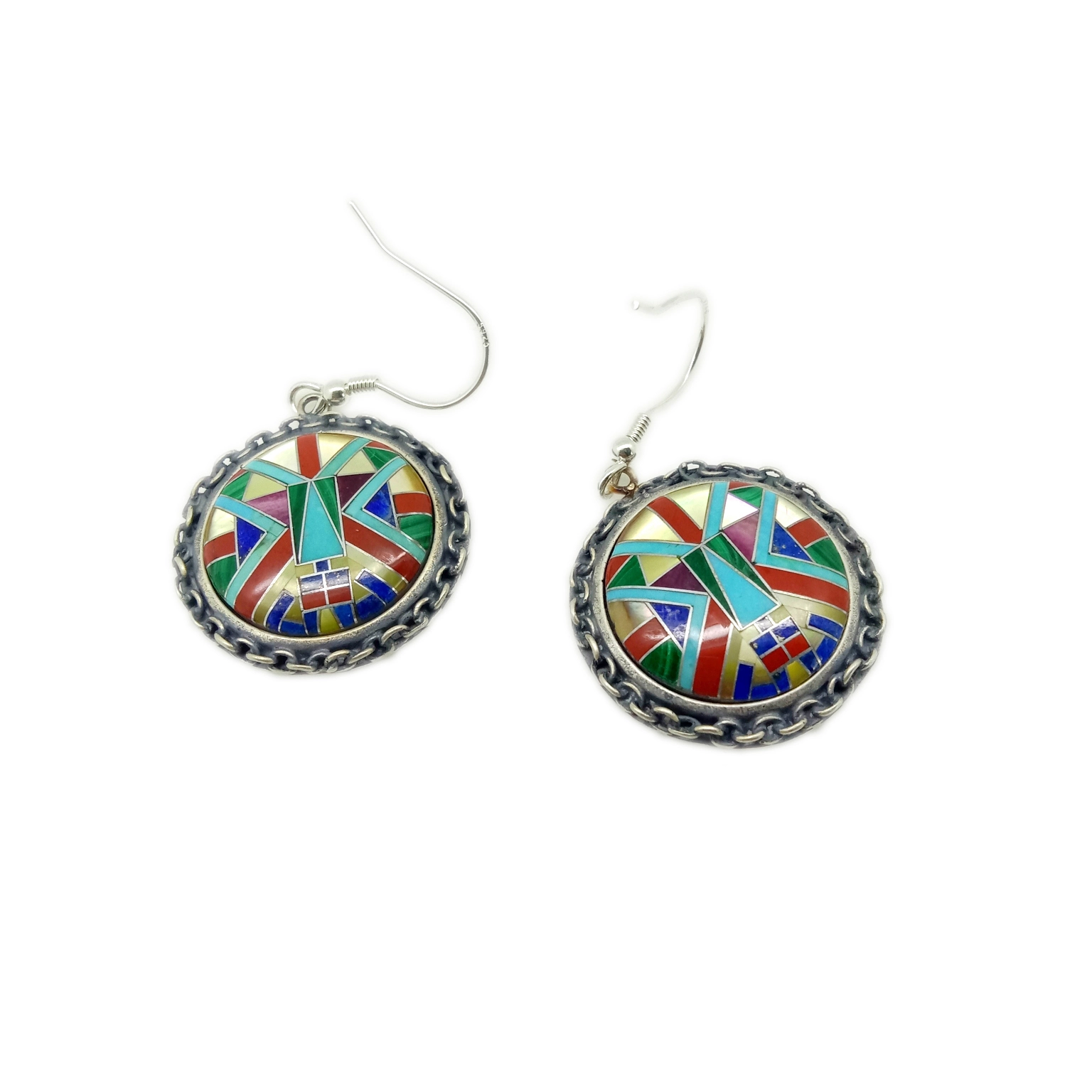 Boulder Turkoois Oorbelle 925 Sterling Silwer edelsteen 1