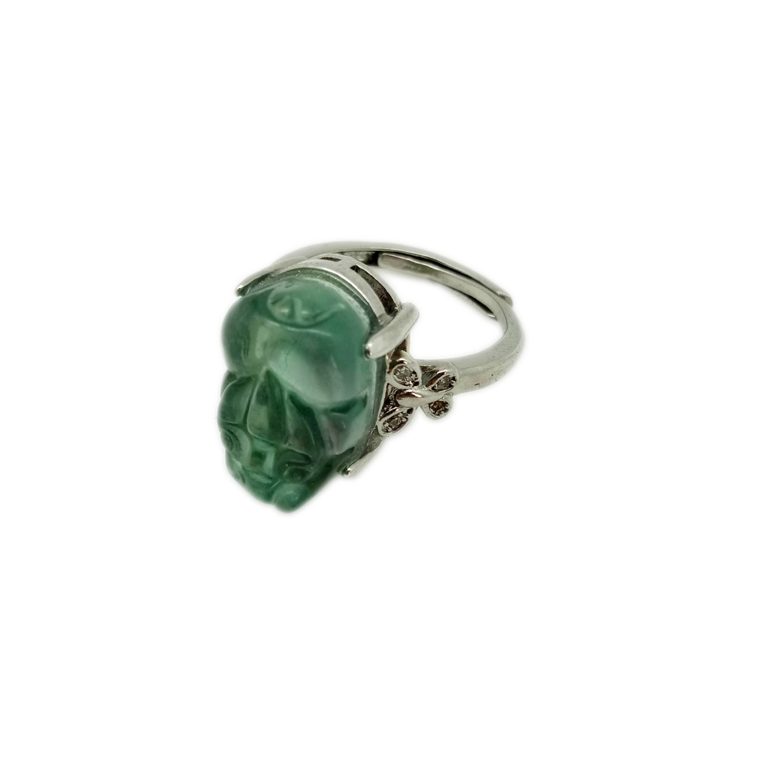 Fluorite Nplhaib Jewelry Crystal Bead Ring Gemstone Rings Boho 1