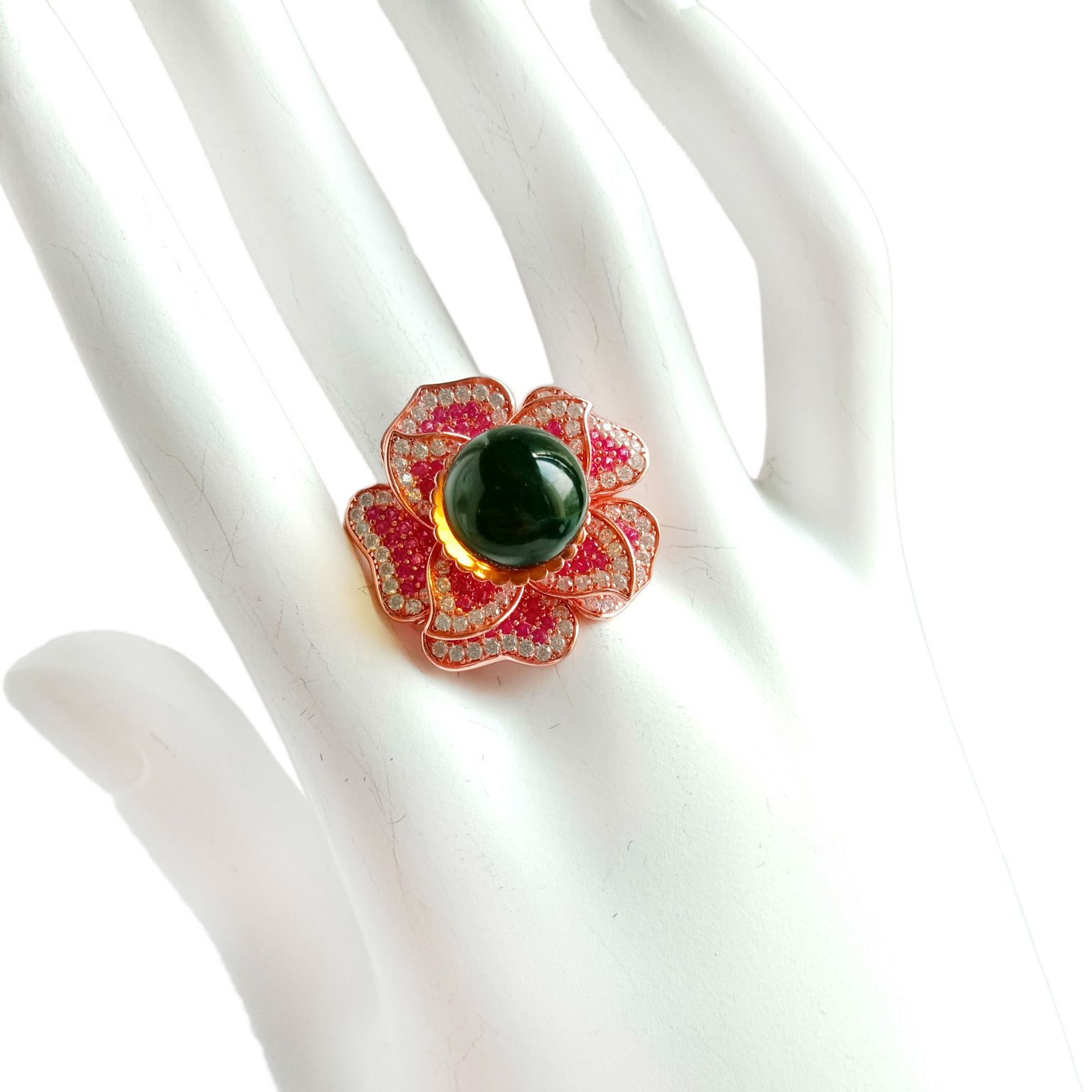 小號琥珀寶石指環寶石飾品玫瑰金飾品玫瑰金戒指玫瑰飾品 14