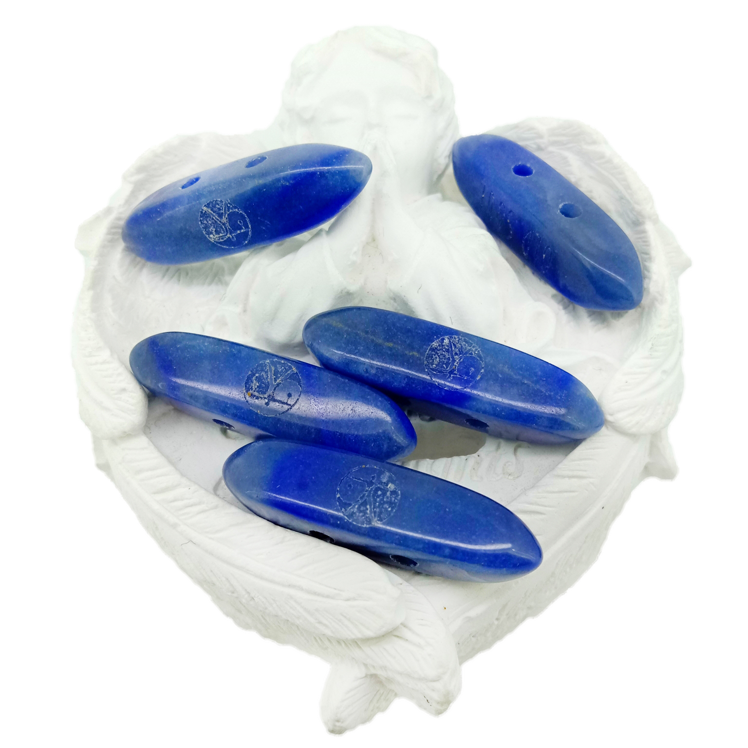 Кристаллҳои шифобахши санги авентурини кабуди табиӣ Чакраи чашми сеюм барои ороиши хона&Ҳунармандӣ 14