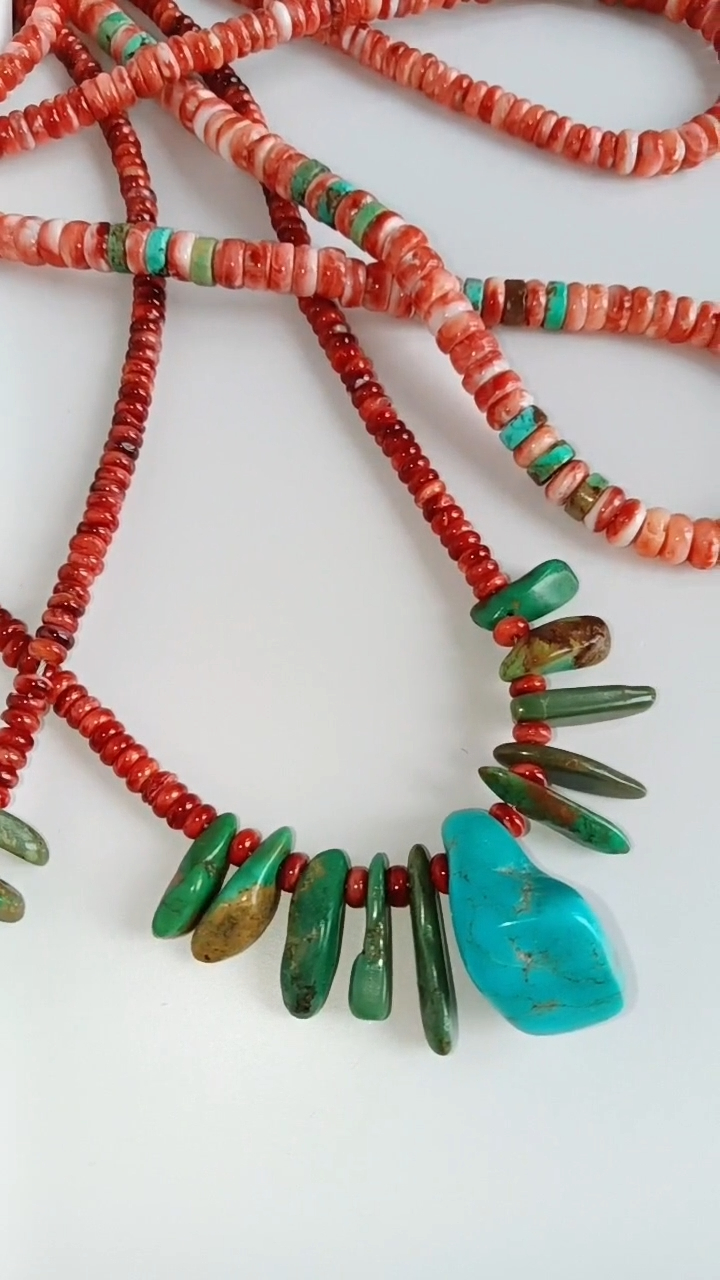 നിങ്ങൾക്കായി ചുവപ്പ്! ഫാഷൻ കൈകൊണ്ട് നിർമ്മിച്ച ചുവന്ന സ്പൈനി മുത്തുച്ചിപ്പി നെക്ലേസ് 9