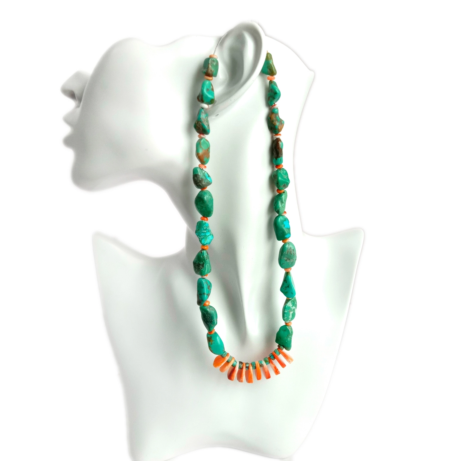 Ntuj Spiny Oyster turquoise 925 Sterling Silver Gemstone hlaws tiag Turquoise hlaws Ntuj Gemstone 1