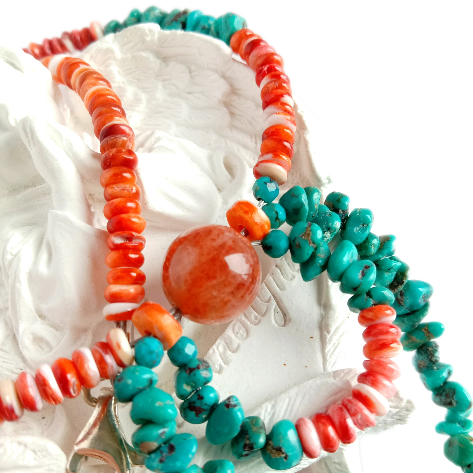 ପ୍ରାକୃତିକ ସ୍ପିନି ଓଷ୍ଟର କଇଁଆ ରେଡ୍ ଷ୍ଟ୍ରବେରୀ କ୍ୱାର୍ଟଜ୍ ହାର ହାର କାରିଗର ରତ୍ନ 925 ଷ୍ଟର୍ଲିଂ ସିଲଭର ହାର 14