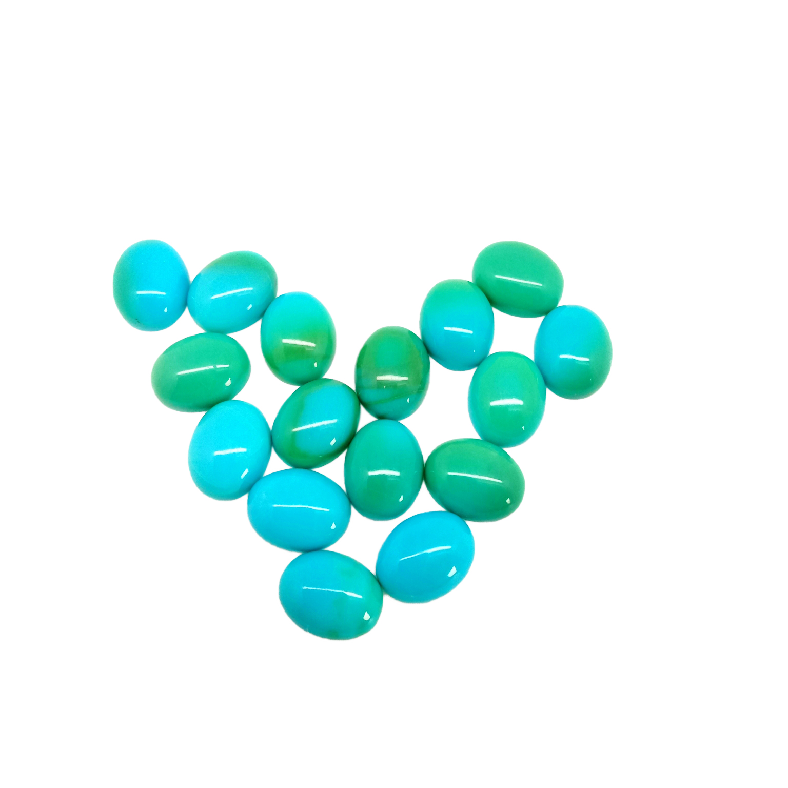 Natural Arizona mines sleeping beauty color turquoise cabochon oval shape gemstone sizes 7*9mm 15