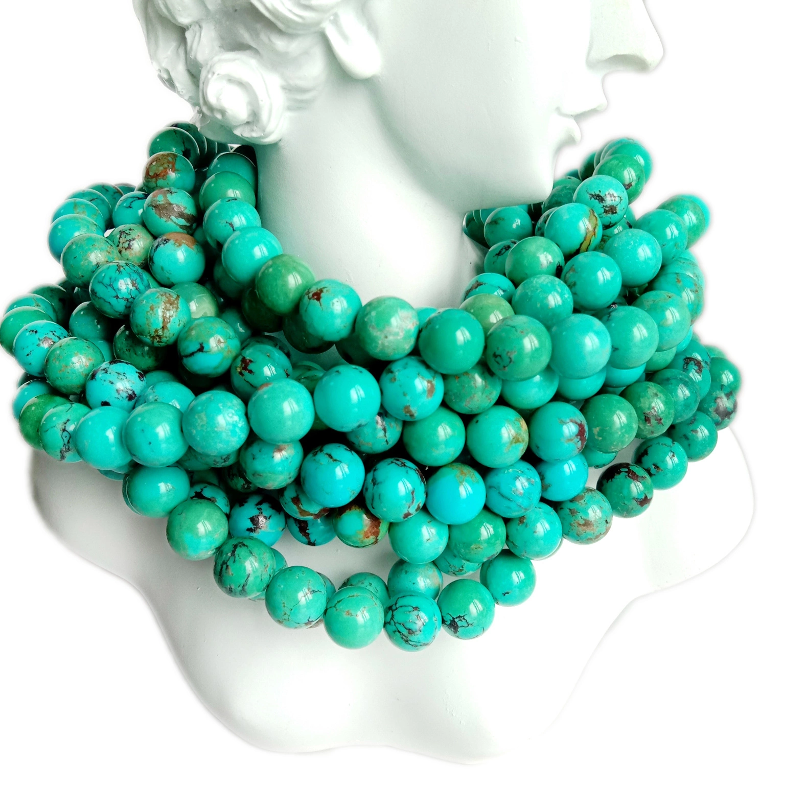 10mm Howlite Turquoise Round Beads Gemstone Beads 16Inches Strand 1