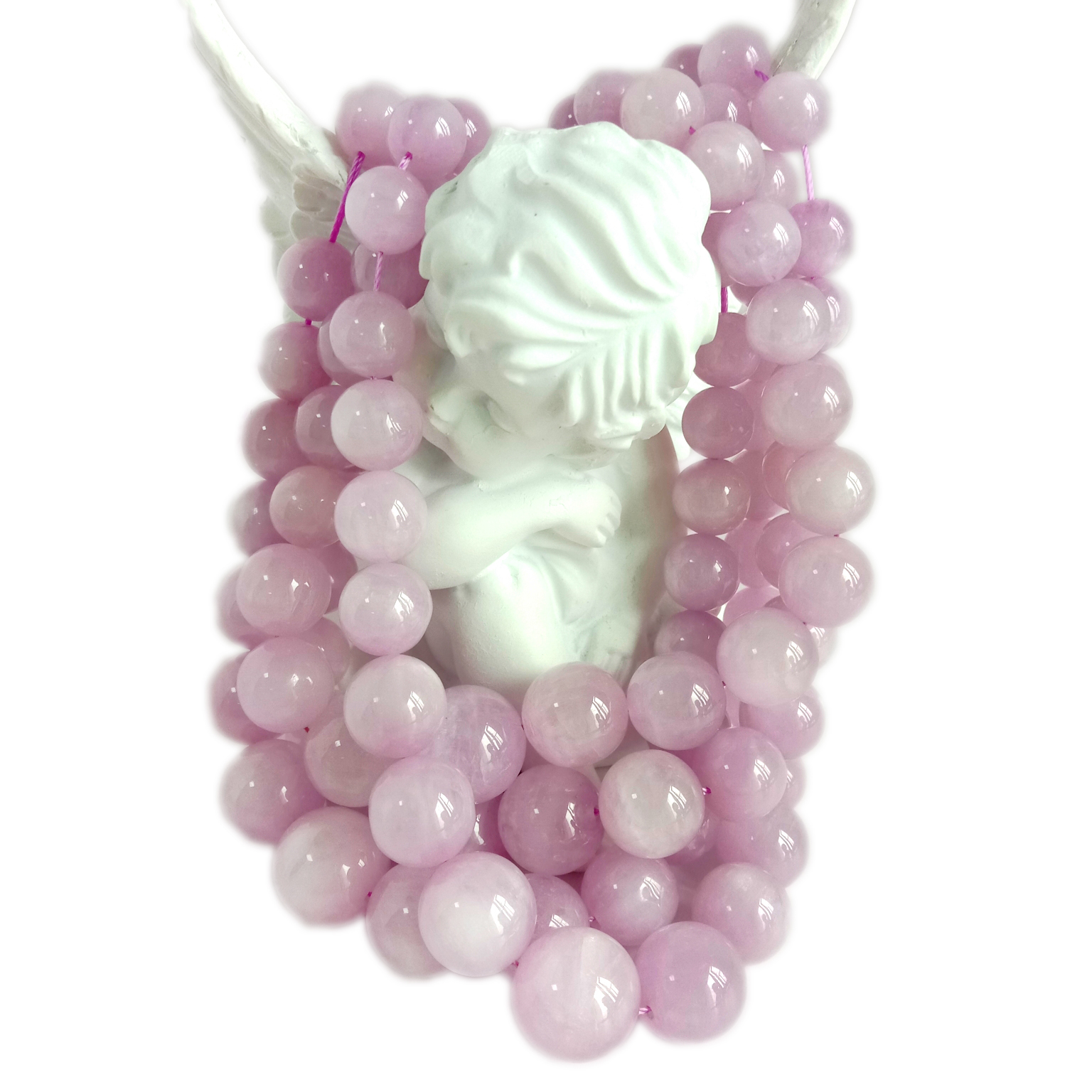 Muaj nuj nqis Lavender Round Beads 6-12mm los ntawm Brazil Ntuj Ntshav Xim Gemstone hlaws lag luam wholesale 14