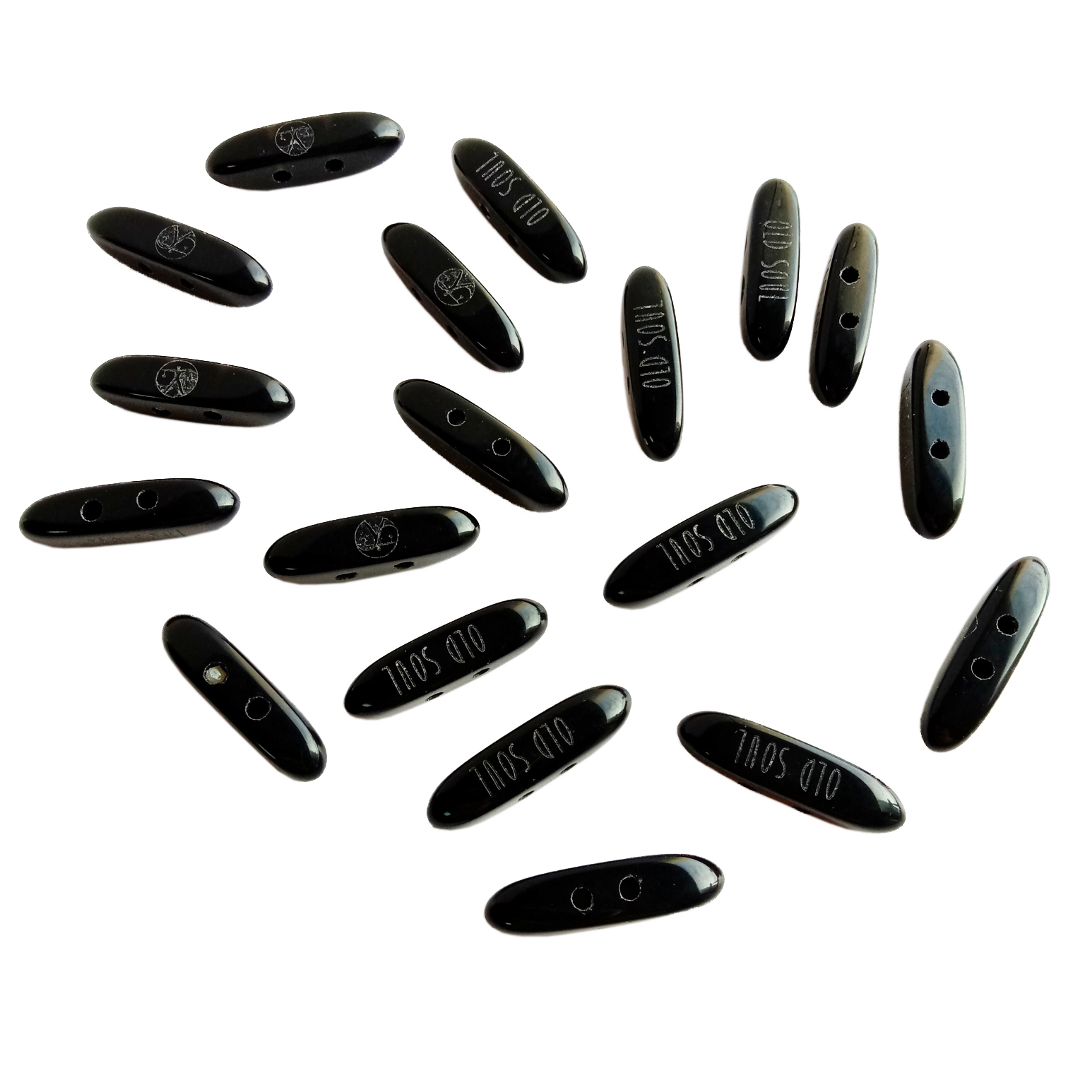 Pendulum Black Obsidian Onigbagbo Iwosan Ẹmi Crystal Mineral Black obsidian pendulum fun ohun ọṣọ ṣiṣe osunwon 1