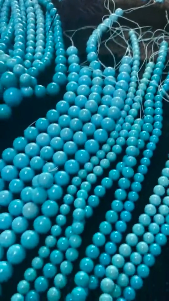 Natural High Quality Sleeping Beauty Turquoise bead necklace1 12