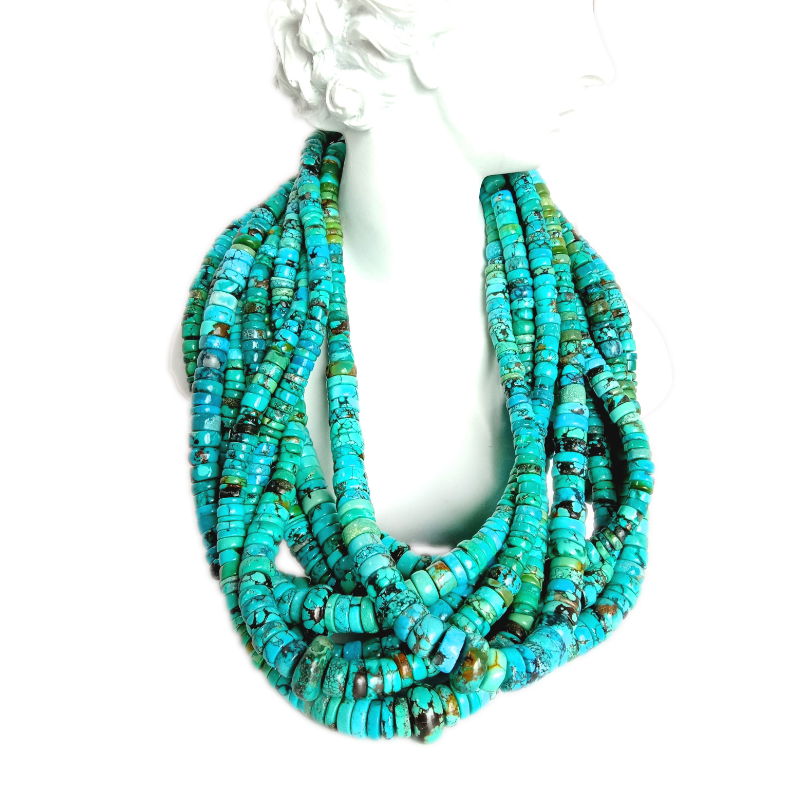 ನೈಸರ್ಗಿಕ ವೈಡೂರ್ಯದ ಕಲ್ಲಿನ ರತ್ನದ ಮಣಿಗಳು ನೆಕ್ಲೇಸ್ ಮಣಿಗಳಿಂದ ಮಾಡಿದ ಆಭರಣಗಳು ಸುಂದರವಾದ ವಿನ್ಯಾಸದ ಉಡುಗೊರೆ 18