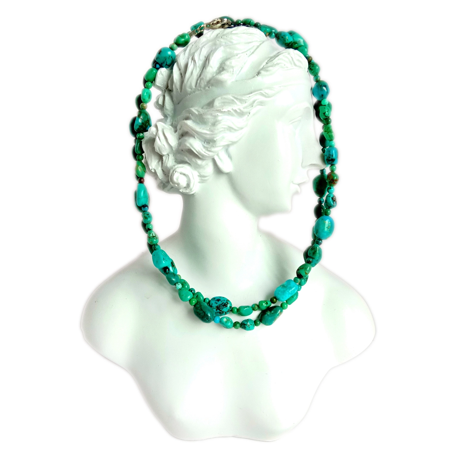 Natural Turquoise 925 Sterling Silver ejiri aka mee Gemstone Beads Top Quality Arizona USA Turquoise olu olu. 1