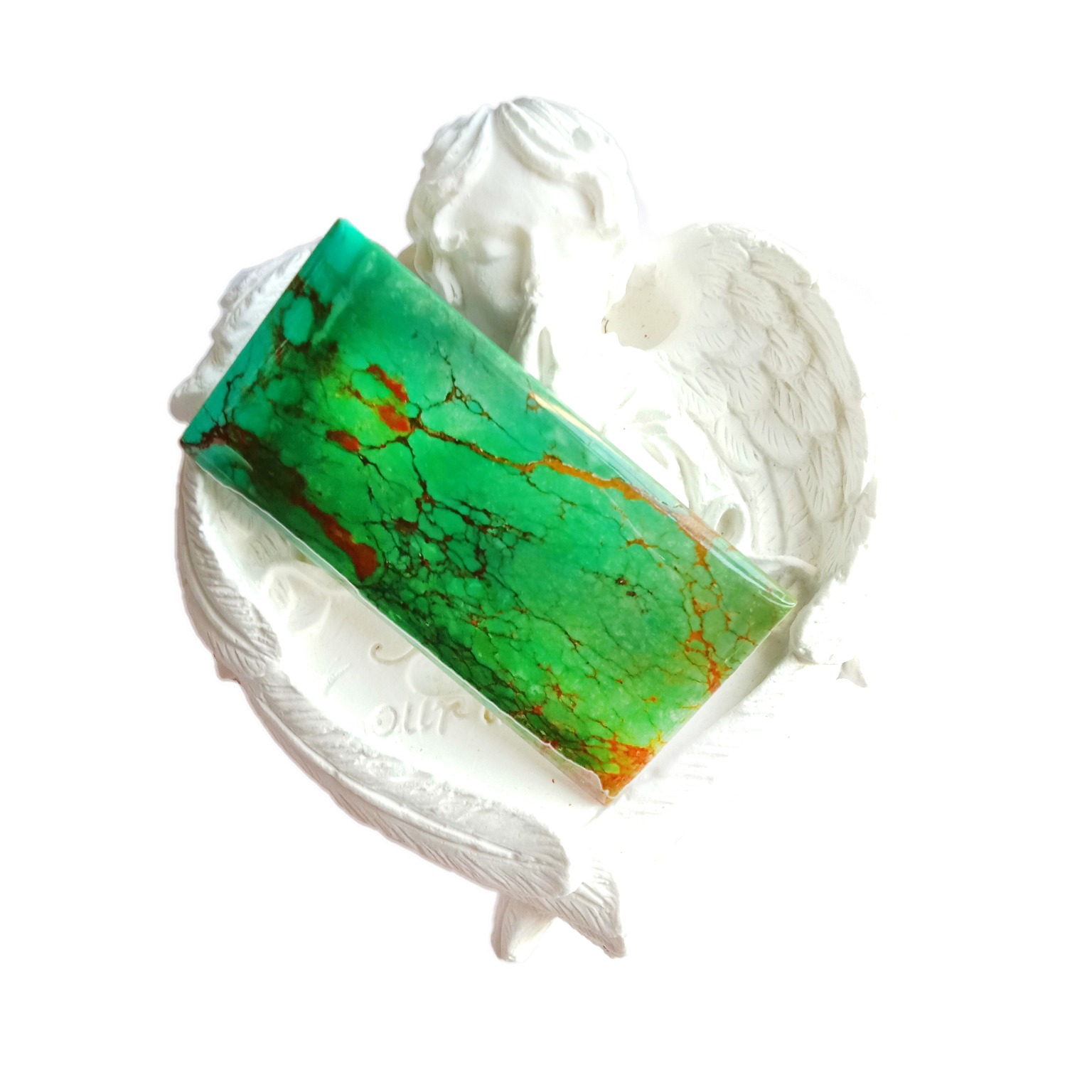 HACHITA TURQUOISE CABOCCHONS Butterflied Set Earring Cabs Blue Turquoise Cabochons 15