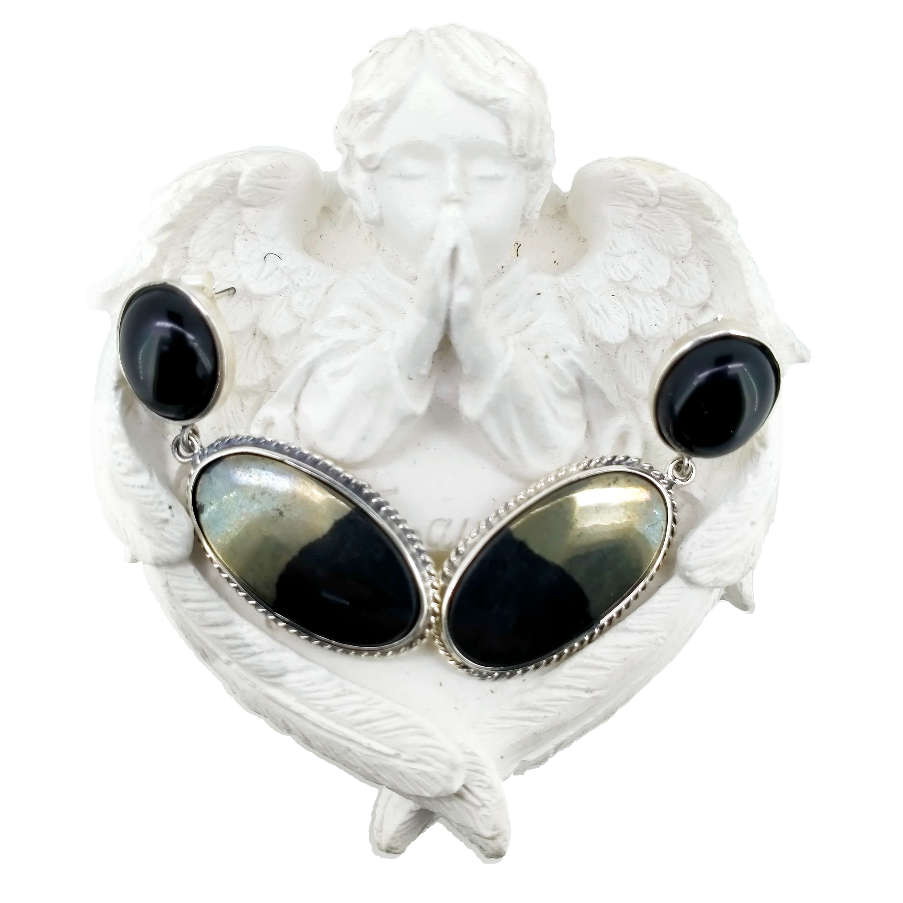 Cercei Bumble Bee Cercei cu pietre pretioase Cercei din argint 925 12