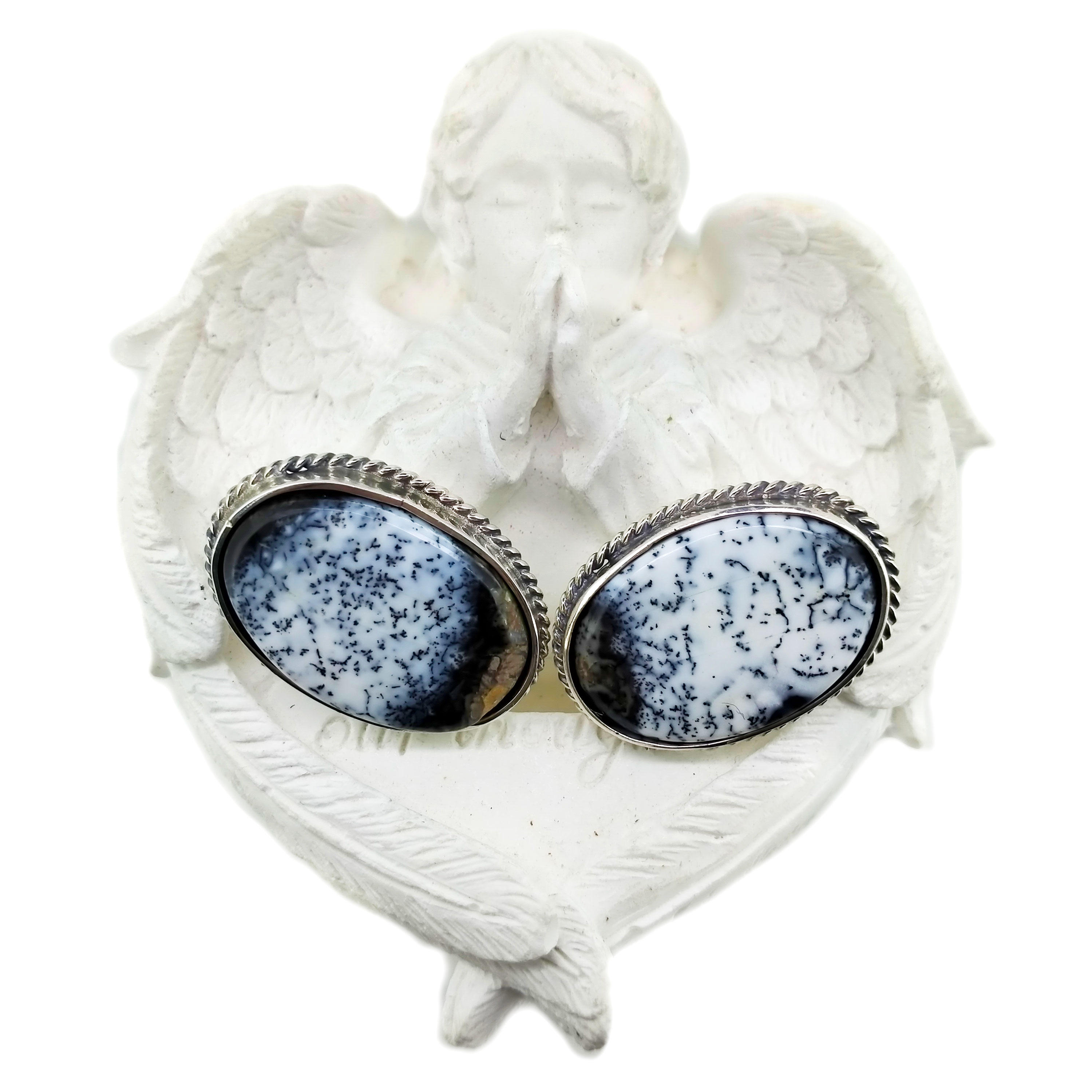 Batu titik biru subang titik biru 14