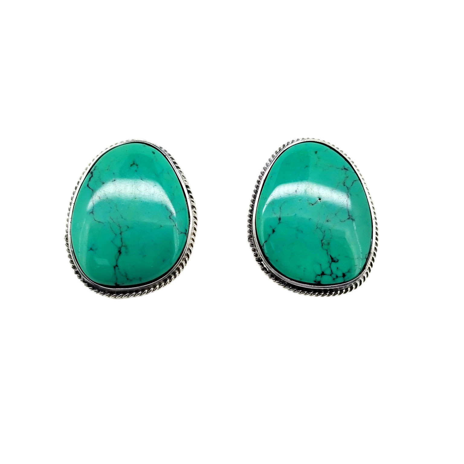 Turquoise Stud Earrings, Qhov Tseeb Turquoise Earrings, Turquoise Earrings, Raw Pob Zeb Earrings, Xiav Pob Zeb Earrings 15