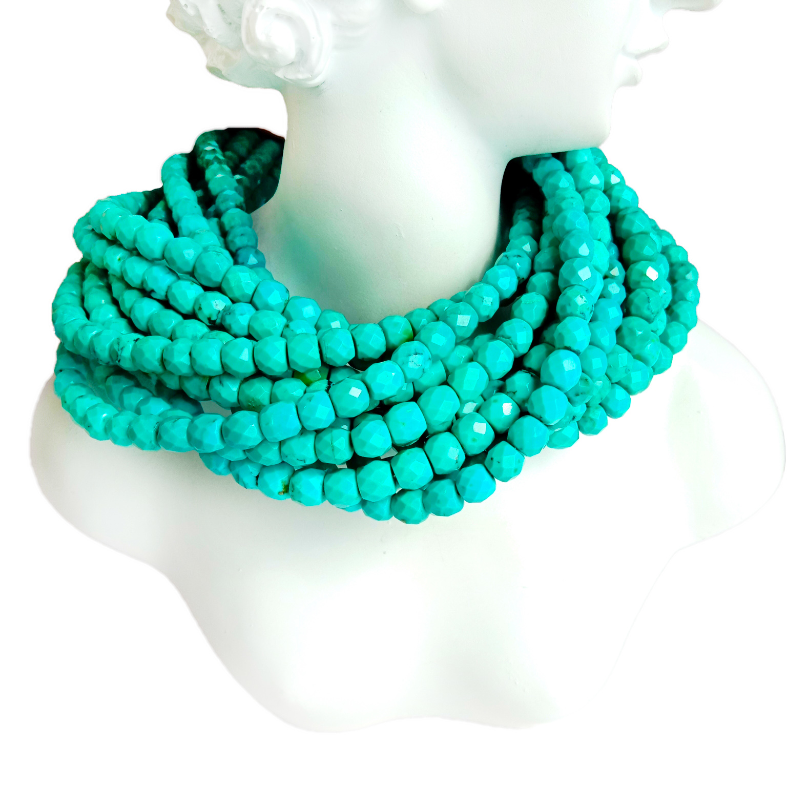 طبیعي فیروزي مخ لرونکي موتي 6mm مایکرو مخ لرونکي فیروزي موتي د عمده پلور موتی 18