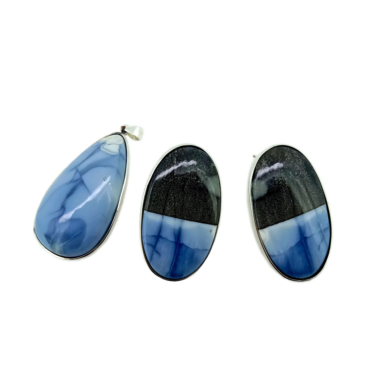 ការលក់បុណ្យណូអែល 925 Sterling Silver Agate Studs Moss Agate Earrings Agate Earrings 1