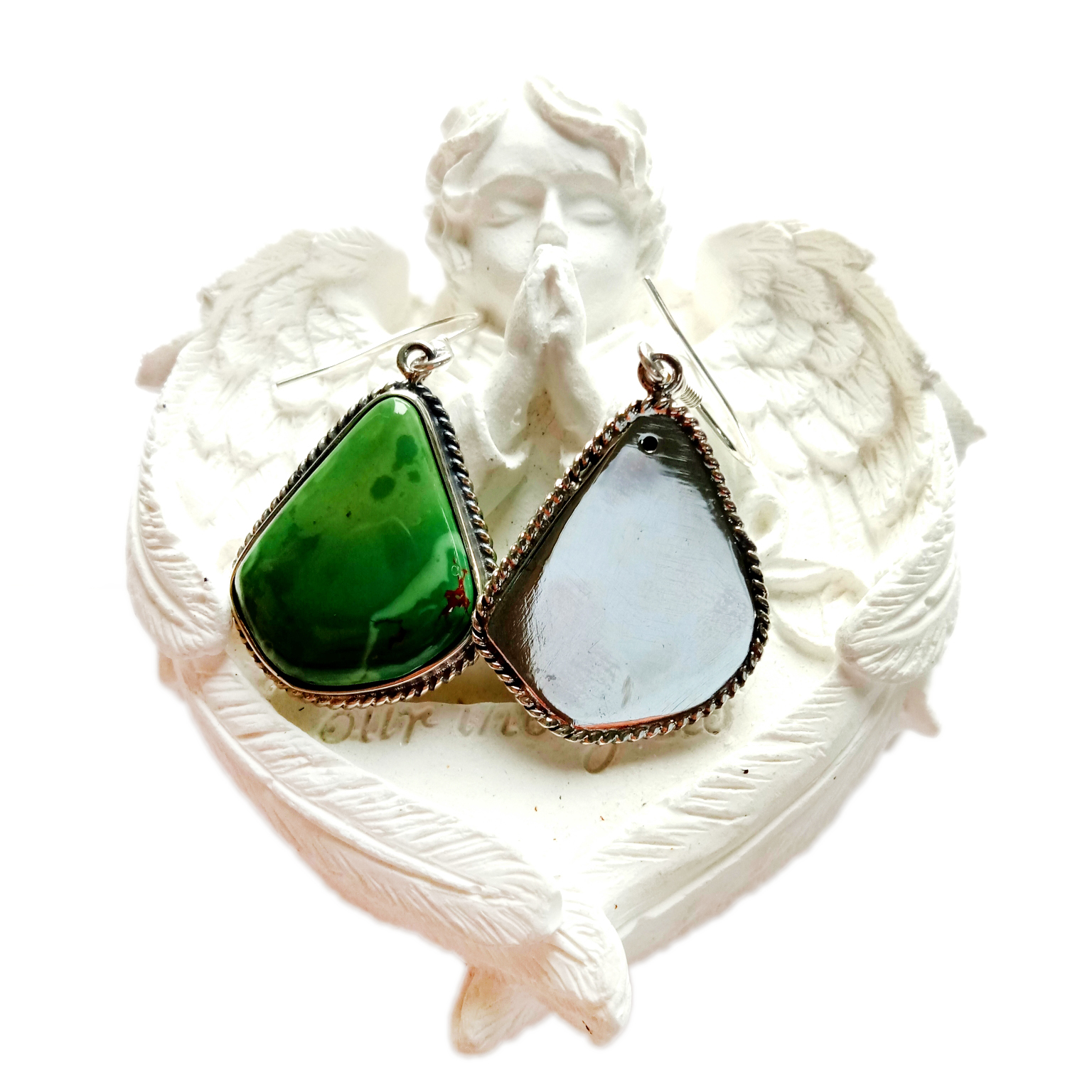 ವೈಡೂರ್ಯದ ಕಿವಿಯೋಲೆಗಳು ಪೇರಿಸುವಿಕೆ 925 ಸ್ಟರ್ಲಿಂಗ್ ಸಿಲ್ವರ್ ಗಿಫ್ಟ್ ಅವಳ ಮಗಳು ಹಗ್ಗಿ ರತ್ನದ ಸಣ್ಣ ಹೂಪ್ ಬೋಹೊ ಆಭರಣ 15