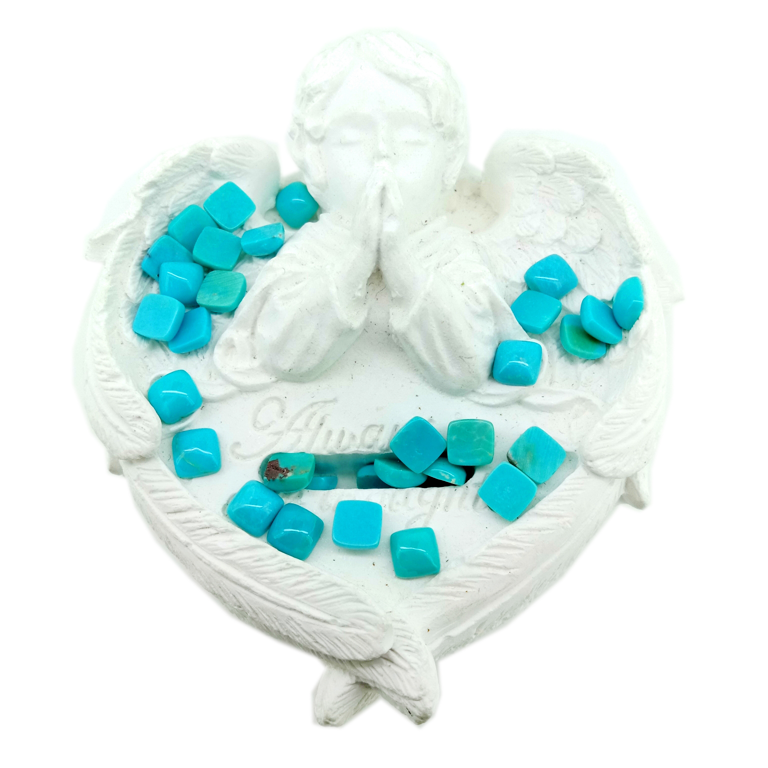 Taas nga kalidad nga Arizona Turquoise Cushion Shape 5MM Blue Turquoise Cabochon Gemstone alang sa alahas 15