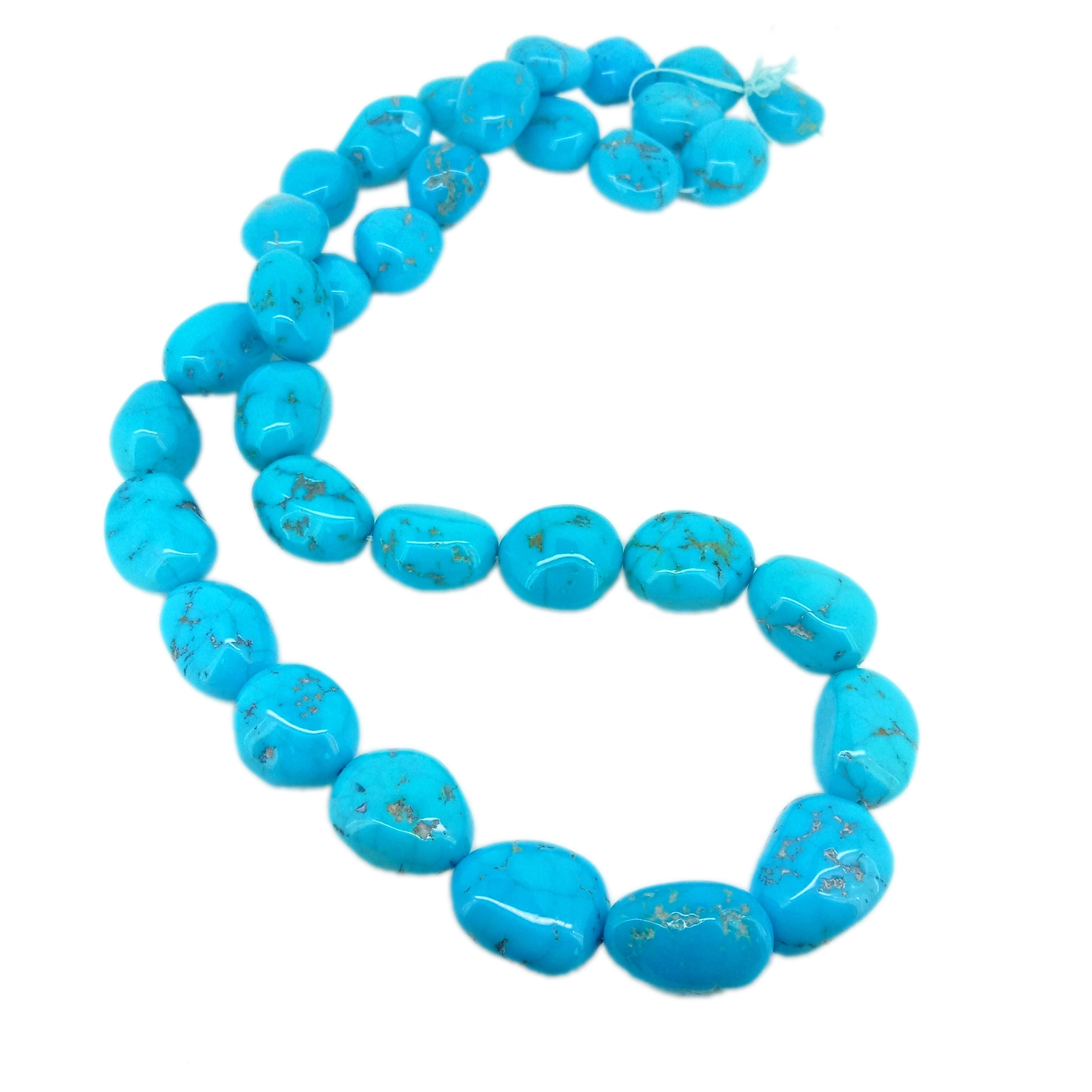 Kingman Turquoise ខ្សែក និងខ្សែកប្រាក់សុទ្ធ ប្រវែង 16 អ៊ីញ ដឹកជញ្ជូនឥតគិតថ្លៃនៅសហរដ្ឋអាមេរិក 1