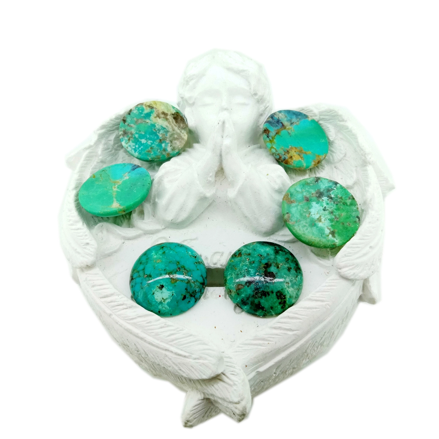 Ntuj 15mm Turquoise Cabochons xiav Gemstone Loose Gemstone Cabs focal diy tsis muaj drilled 1