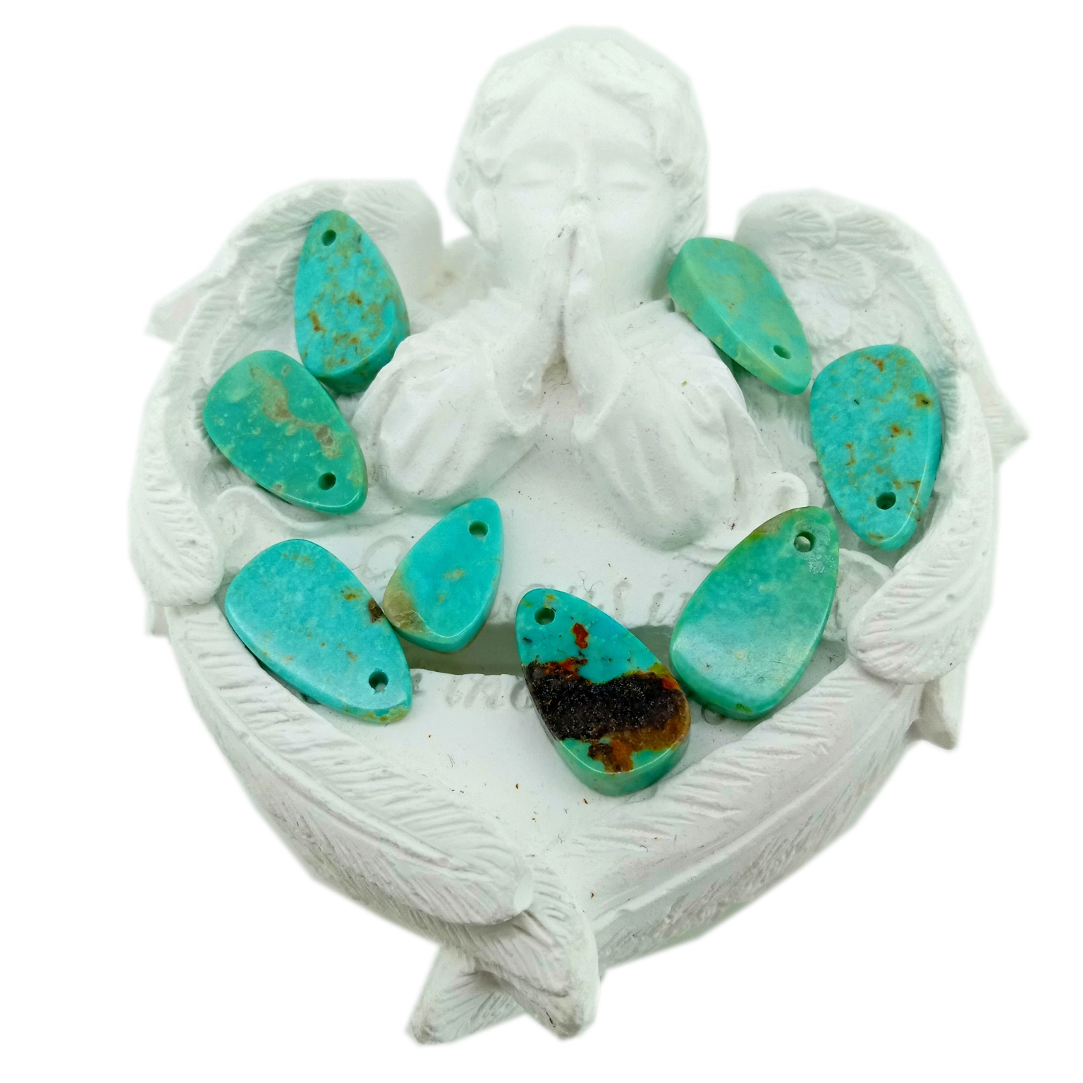 Eke Turquoise ube ube Beads Size 9 * 16mm gemstone Beads 1