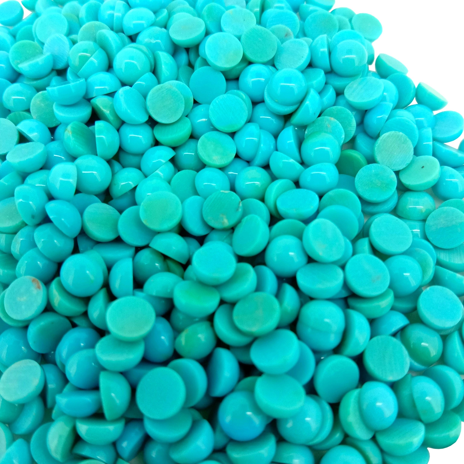 4.5mm Turquoise Cabochon Babak Gemstone Turquoise Babak Cabochon Leupas Gemstone 1