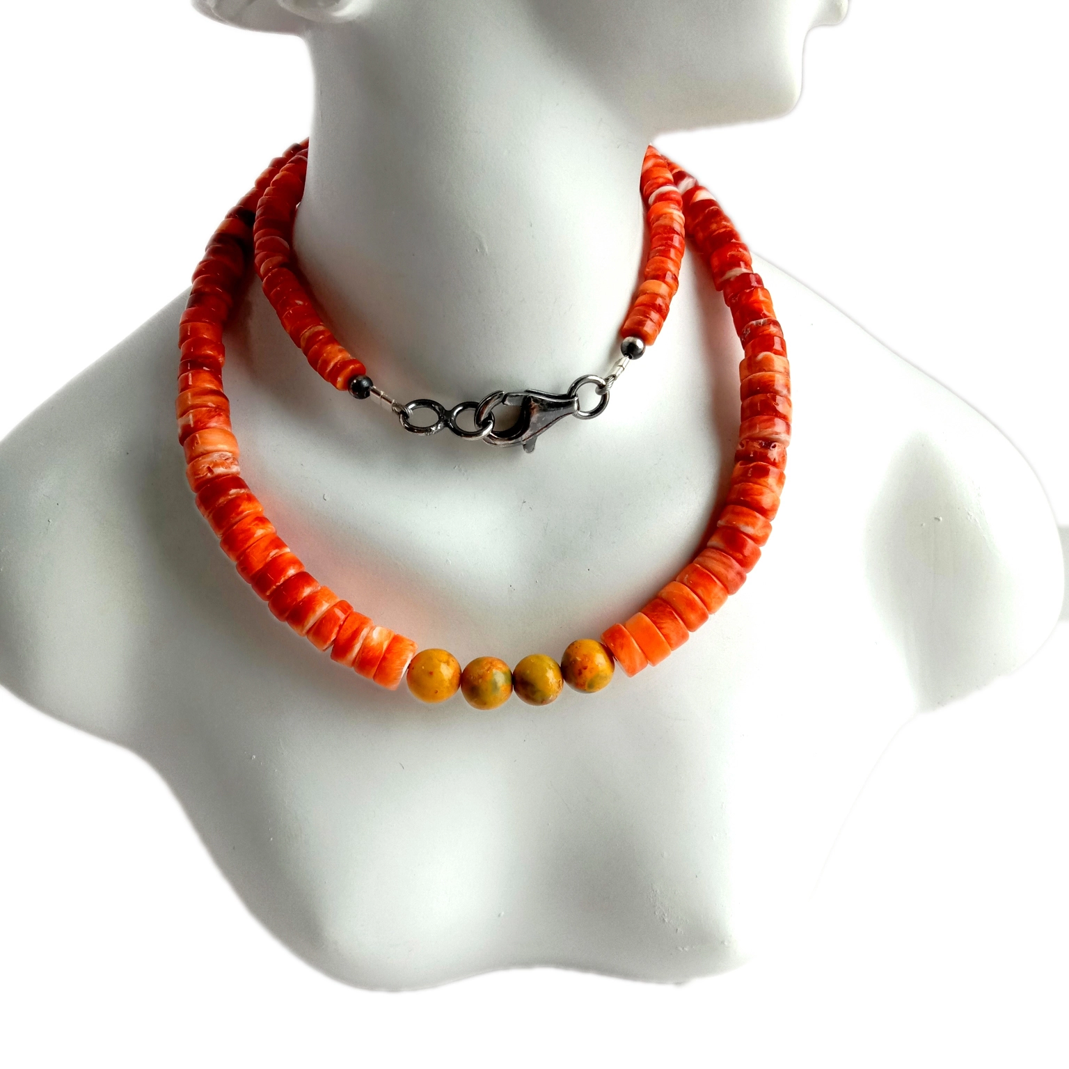 Oyster spiny natural ma bumblebee 925 Sterling Silver Necklace Elegant Mother Day Gift friend Uo 1