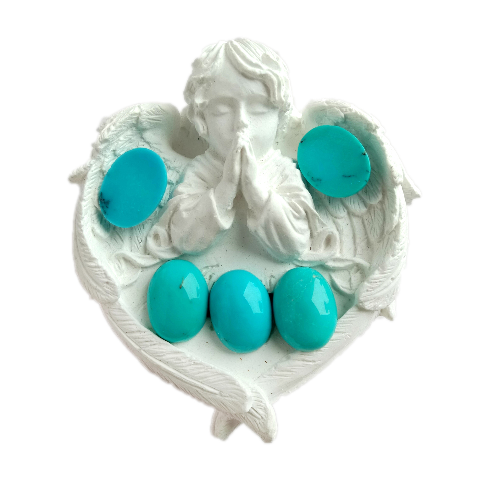 Turquoise Cabochons manga 12*16mm Vatosoa Cabochon Loose Vatosoa Cabox focal DIY tsy misy fandavahana 15