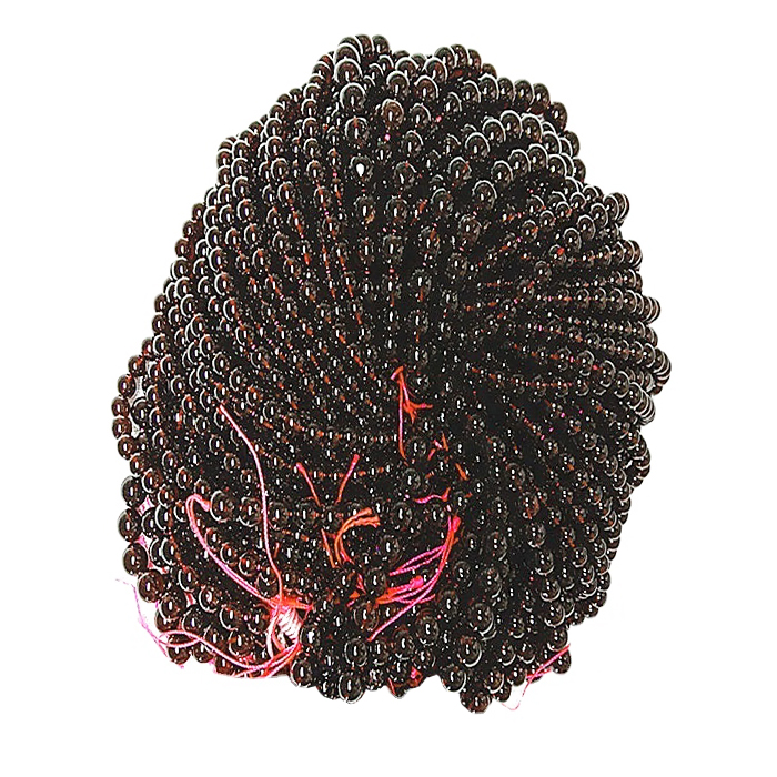 Natural Red garnet 3A Round shape beads Smooth gemstone strings Loose Gemstone 14