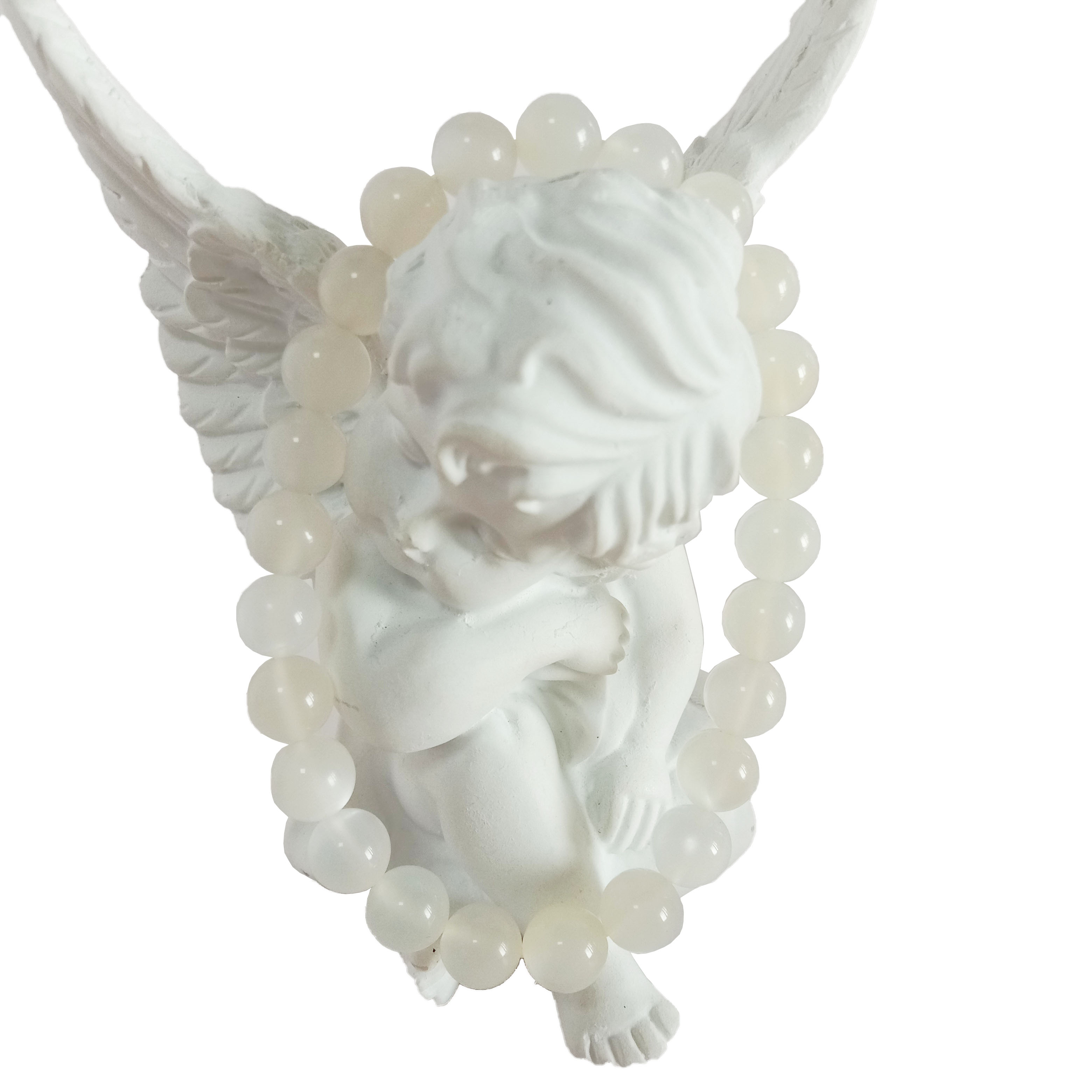 Natural nga Rainbow Moonstone 8mm Round Cabochon Loose Gemstone 14