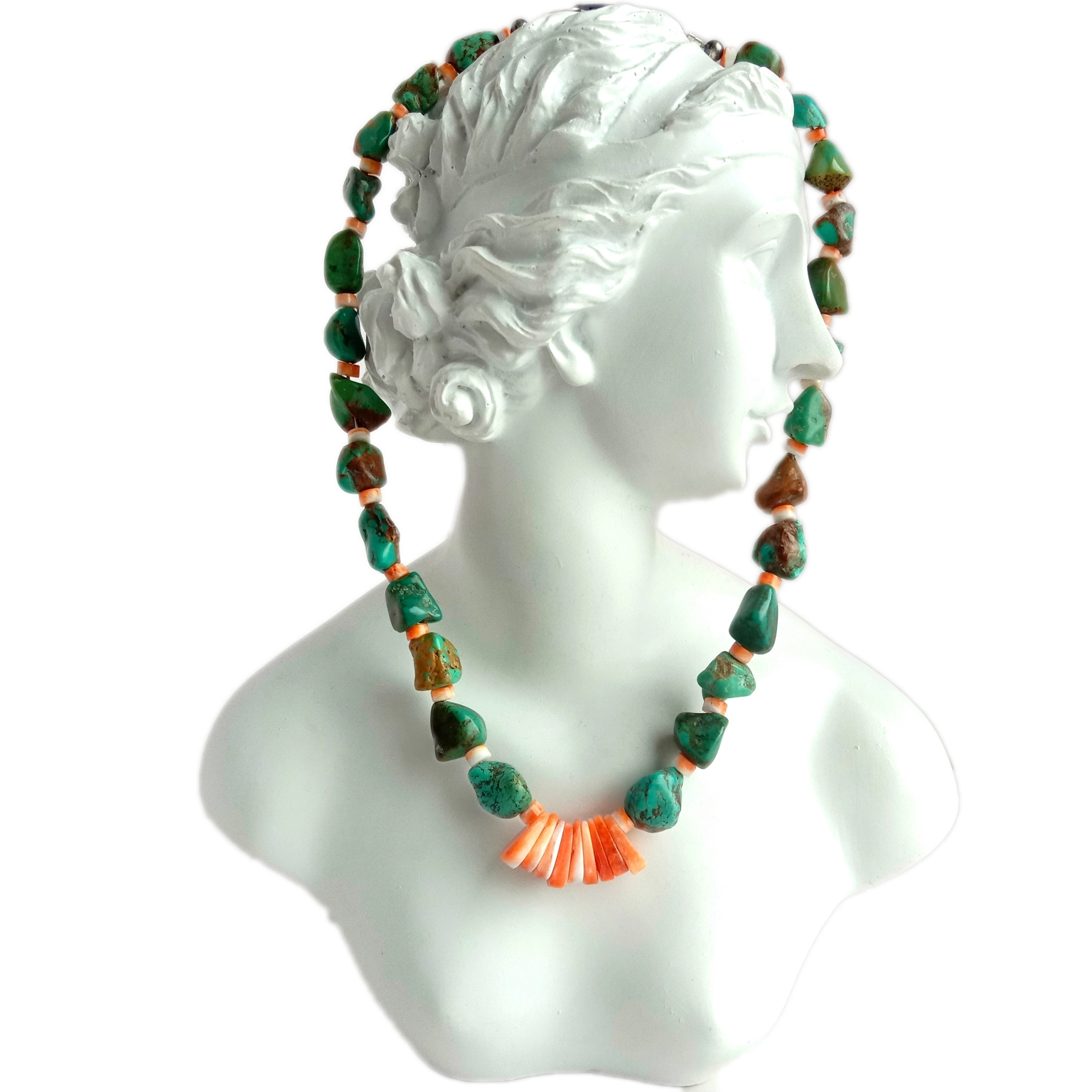 100% ត្បូងទទឹមធម្មជាតិ 925 Sterling Silver ត្បូងមរកត ខ្សែក 1