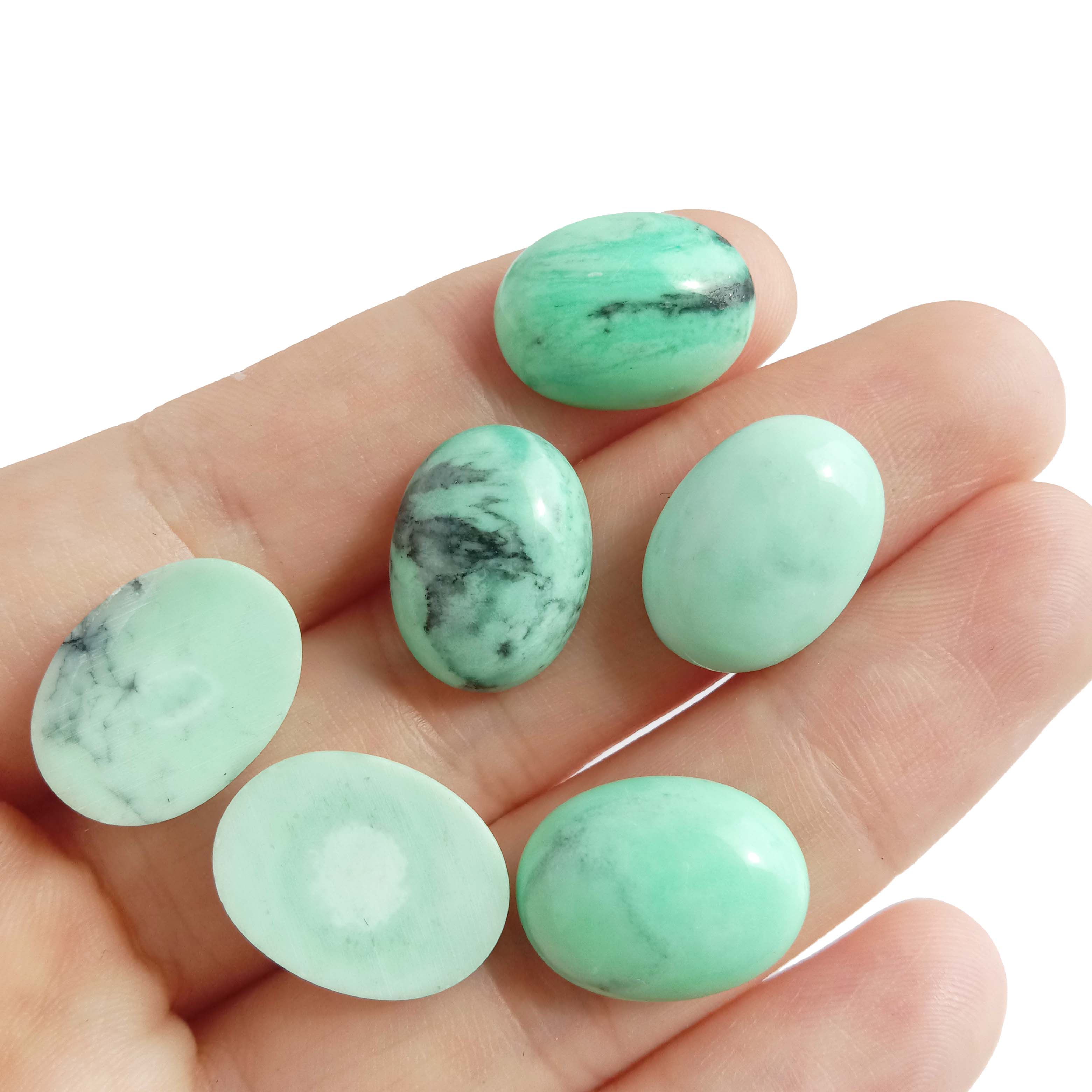 Vato vatosoa turquoise voajanahary mahagaga Cabochons turquoise vita tanana 15