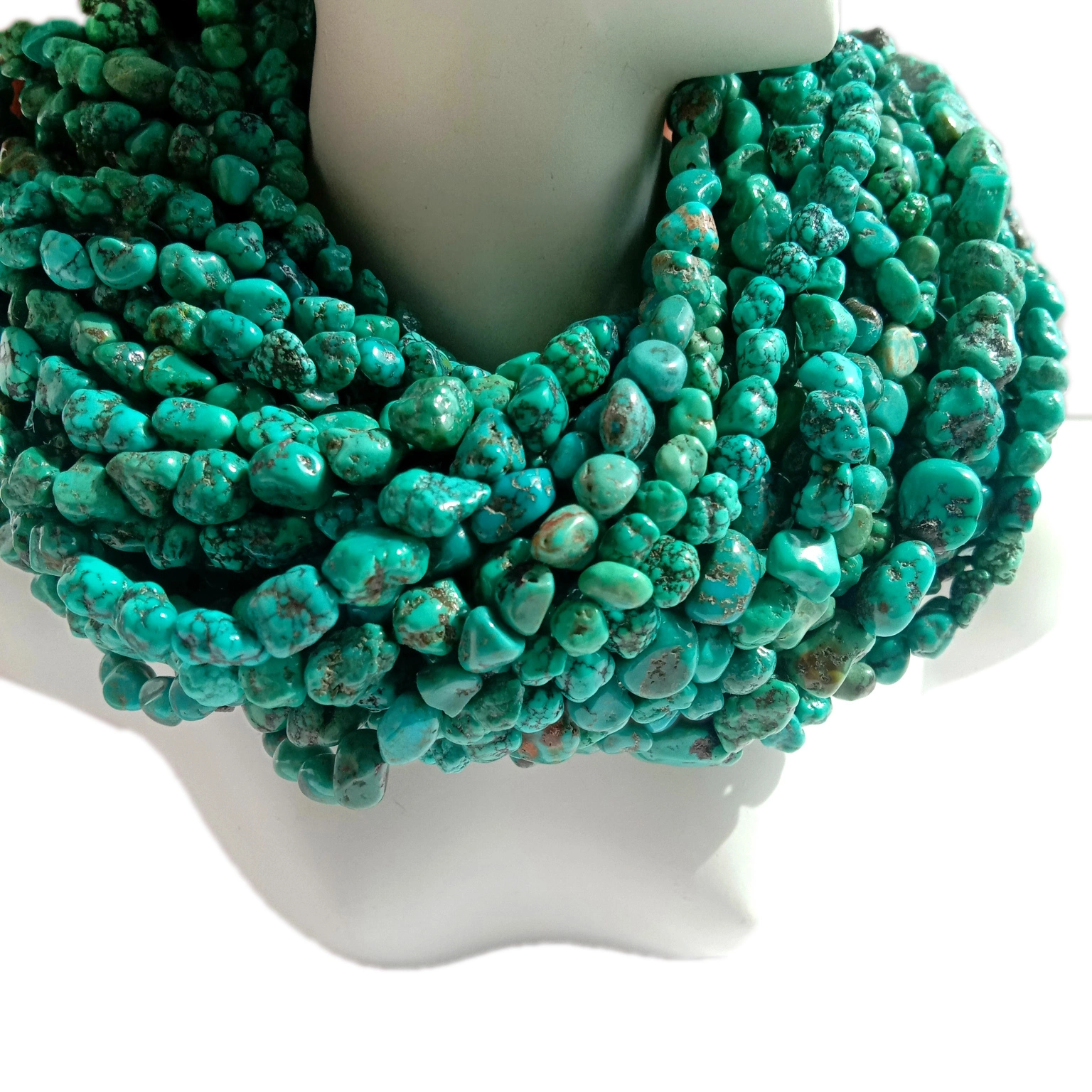 Eke Turquoise Beads ọla Ime Turquoise Beading ọla ihe 1