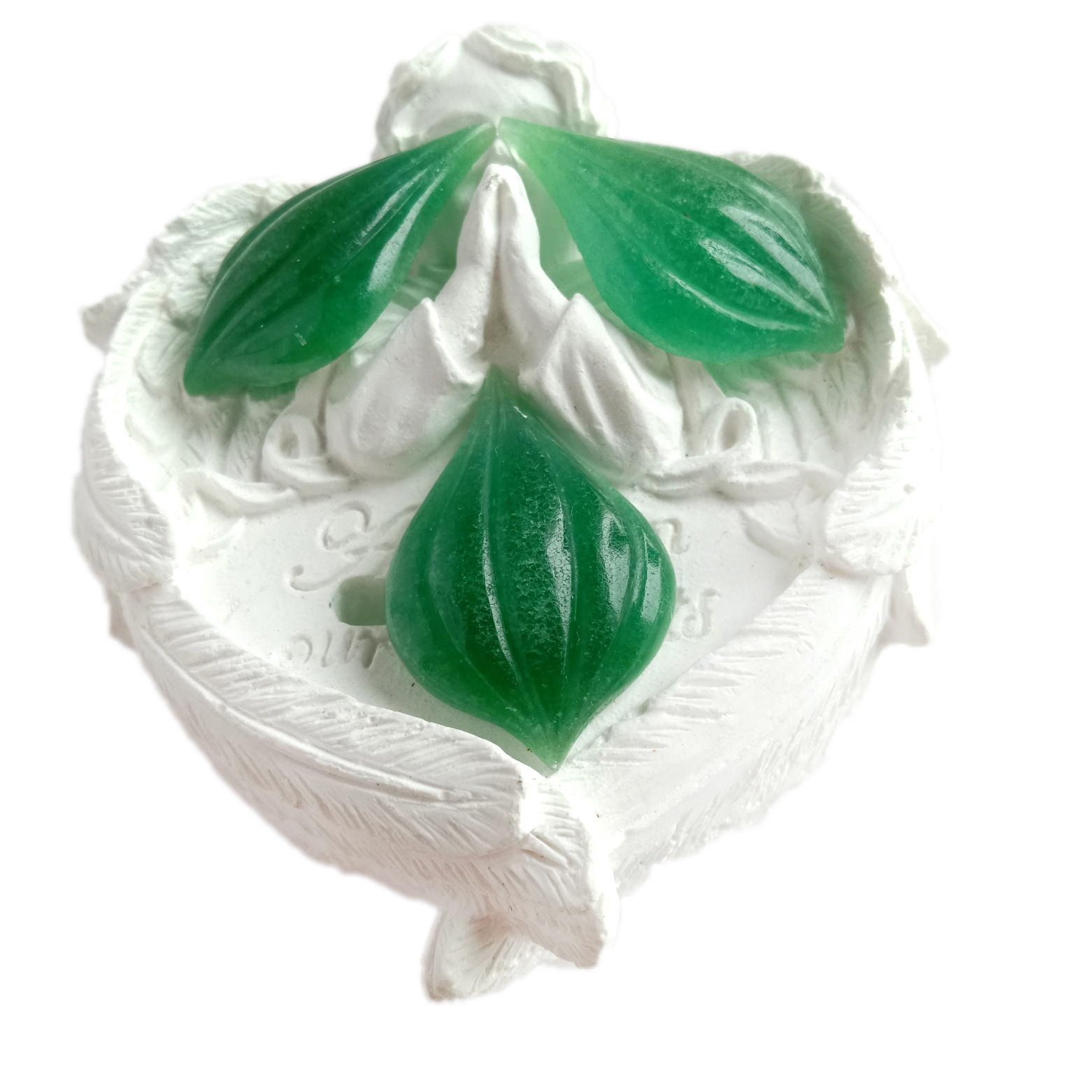 Xwezayî Piçûk kesk Strawberry Quartz Tumble Gemstone Carved 14