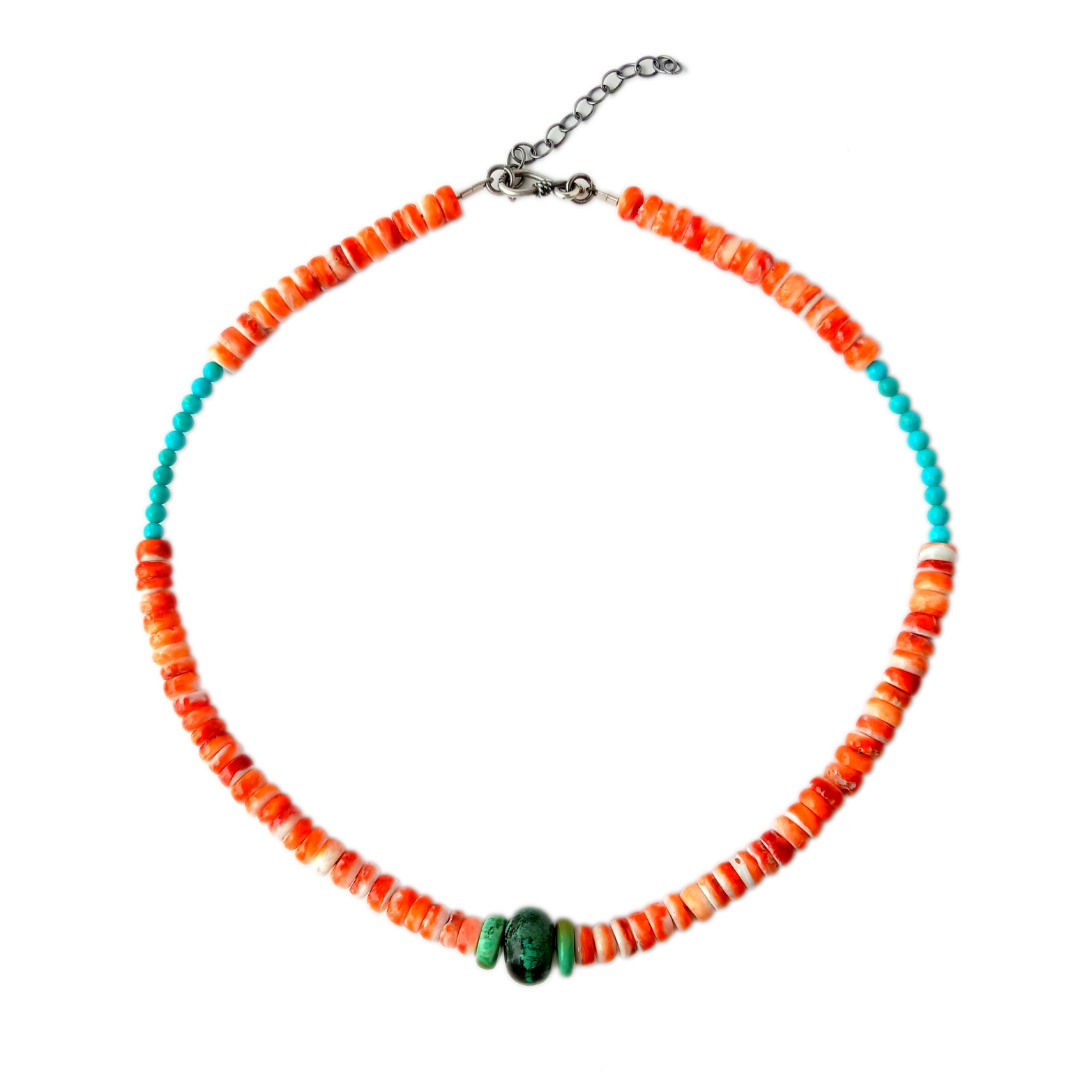 100% təbii mavi firuzə və tikanlı 925 əyar gümüş boyunbağı ona hədiyyə 63