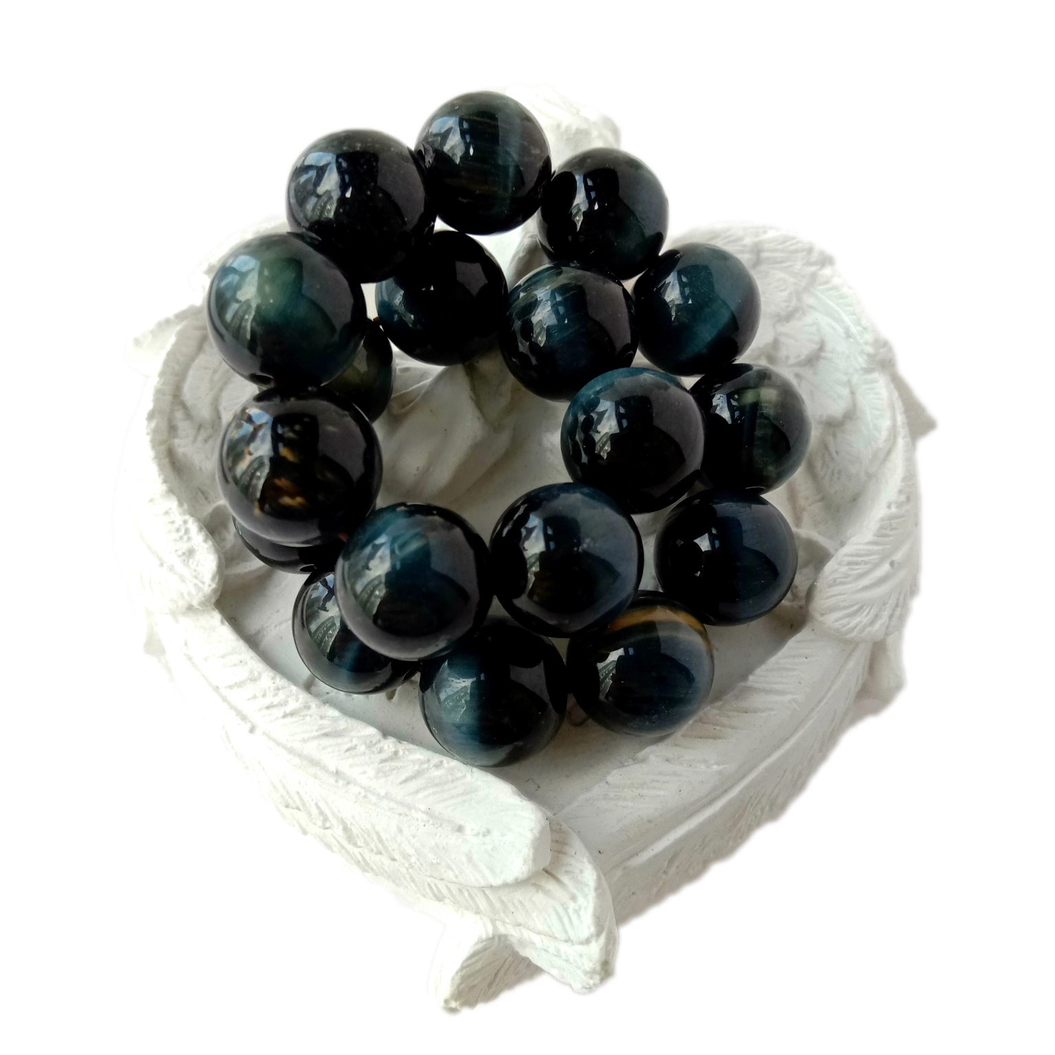 Ntuj Tiger Eye Smooth Round Beads 10mm Tiger Eye Beads Wholesale Supply 1