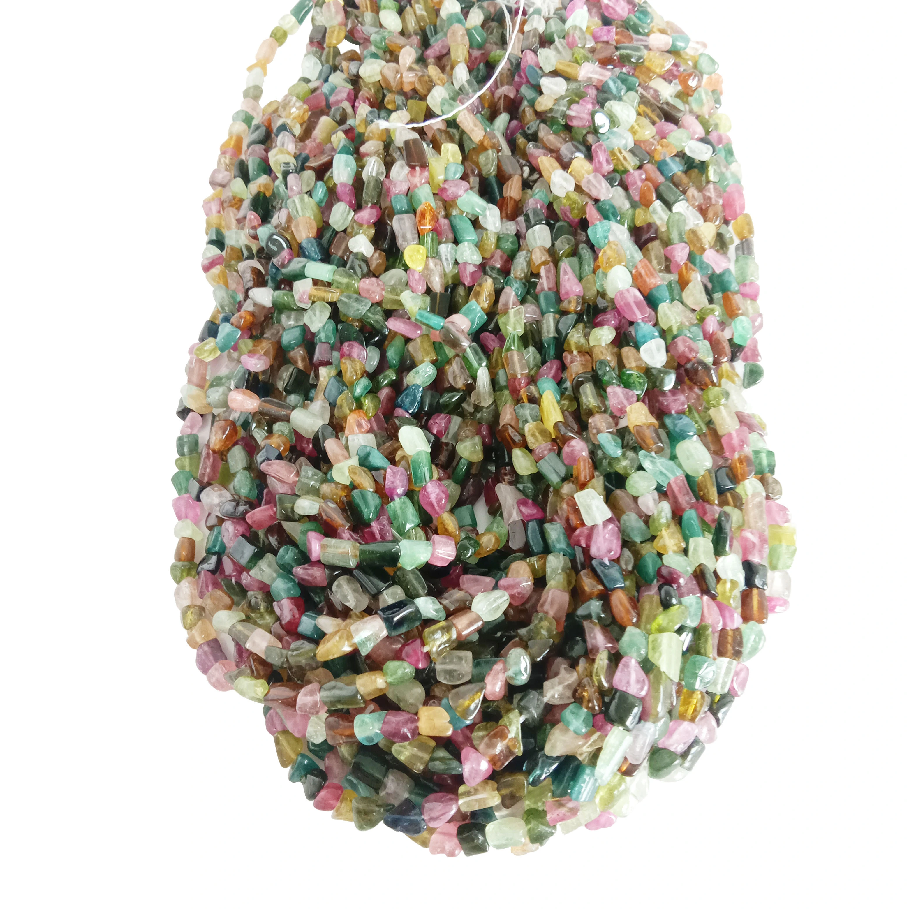 Multi toermalyn glêde ovale foarm kralen Tourmaline kralen Natuerlike multi toermalyn kralen strand 1