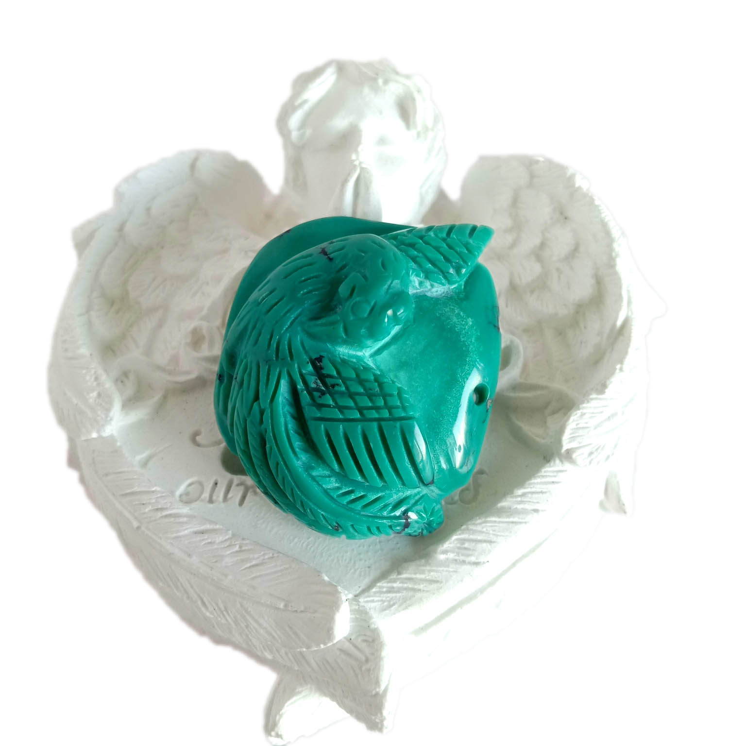 Dabīgs grebums tirkīza dārgakmens kulons grebums dārgakmens ar rokām cirsts 15