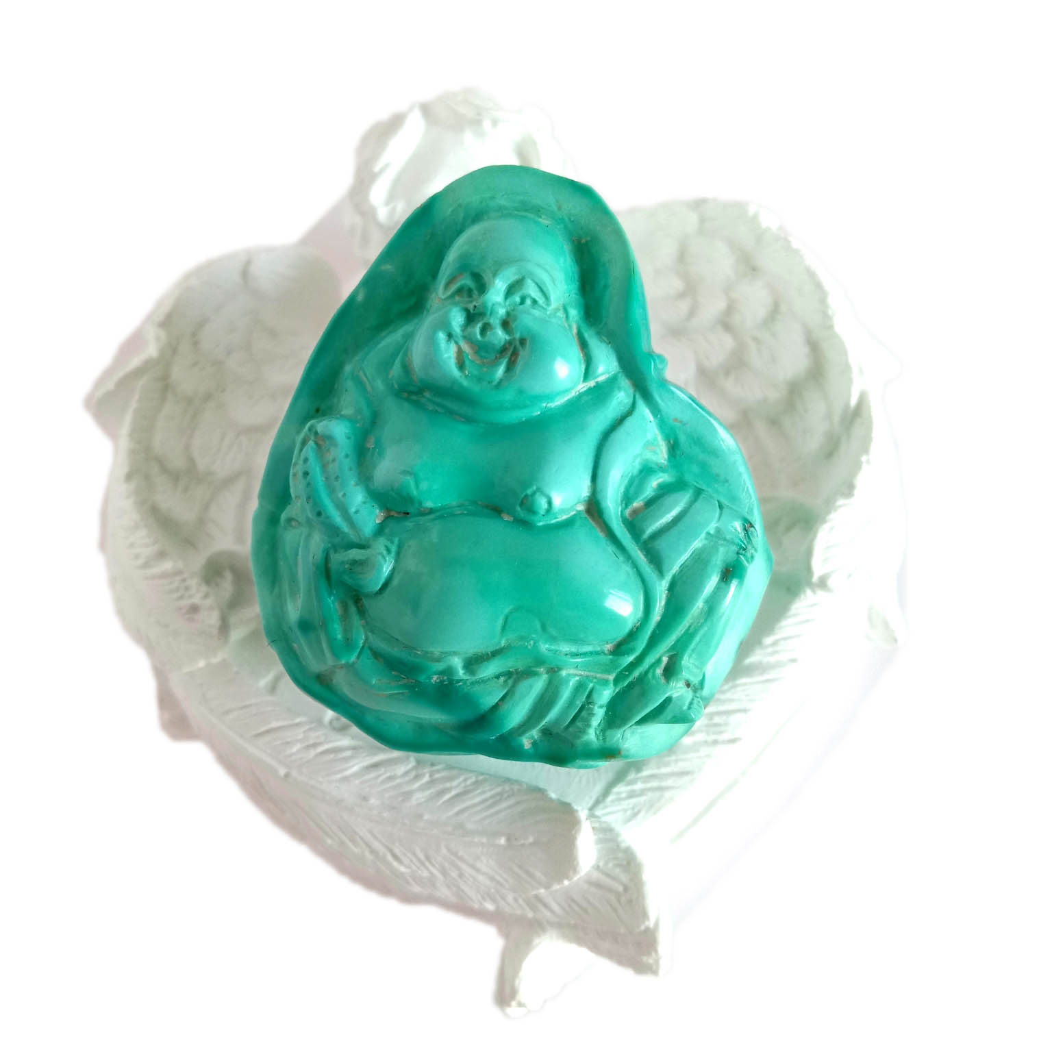 Peza de colección de figuras talladas a man de turquesa antiga moi única 15