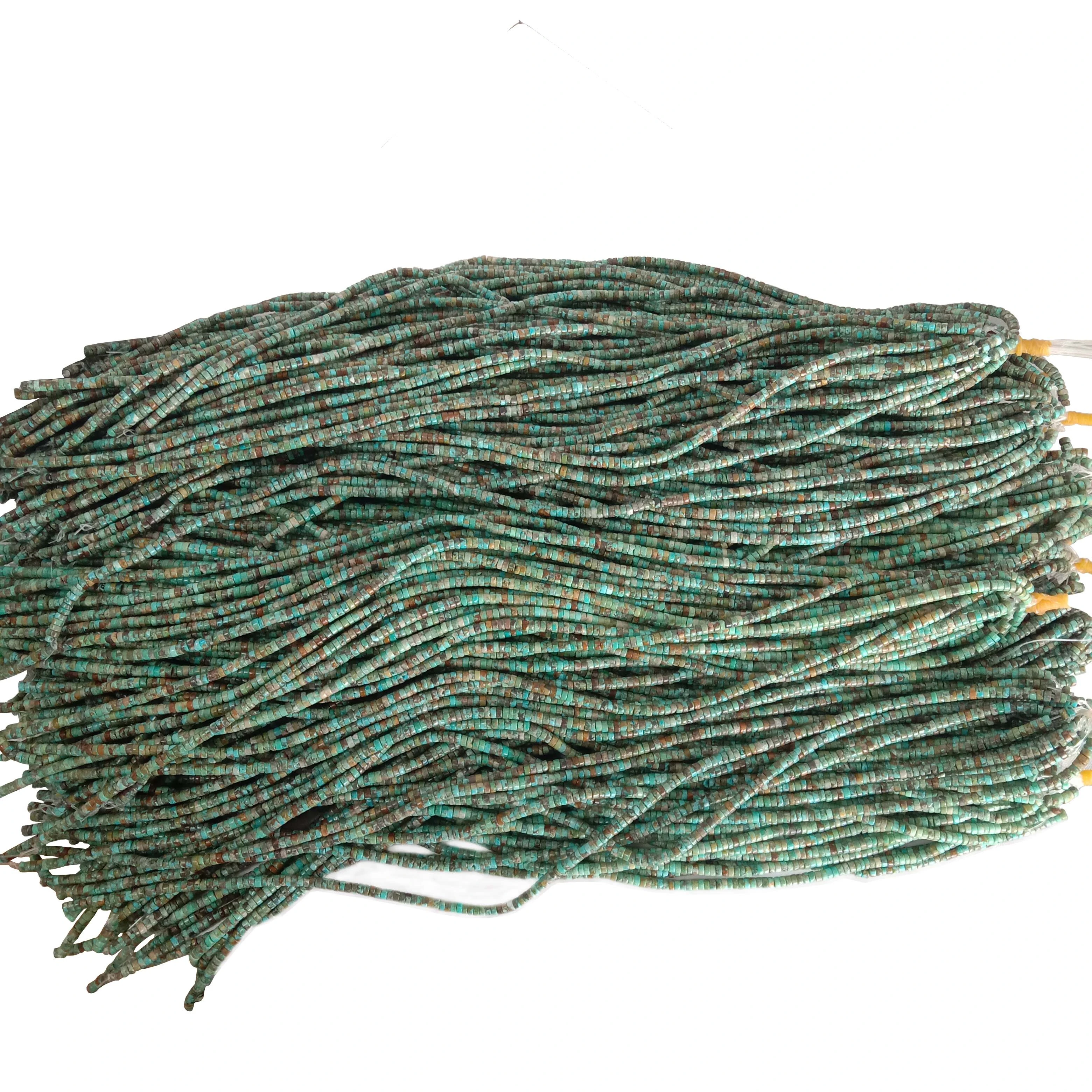 Turquoise heishi Beads 4mm Natural Turquoise Beads Strand Blue Turquoise Beads 1