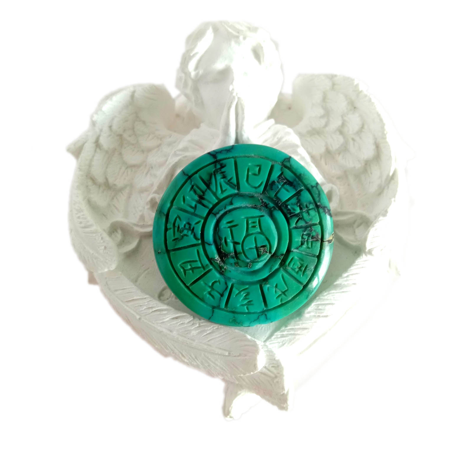 Turquoise Minquxin 31mm Pendenti Turquoise Gemstone 15