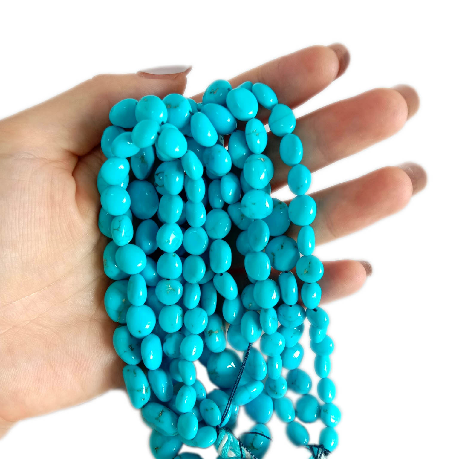 Natural turquoise bead Beautiful natural blue turquoise gemstone High quality 16inch 18