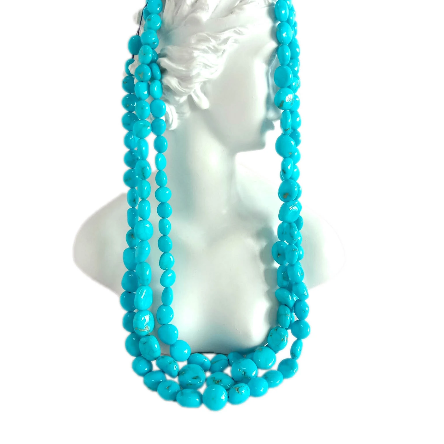 Loko turquoise faanatura Manaia ma'a ma'a ma'amea lanu moana faanatura sili ona maualuga 16inch 1