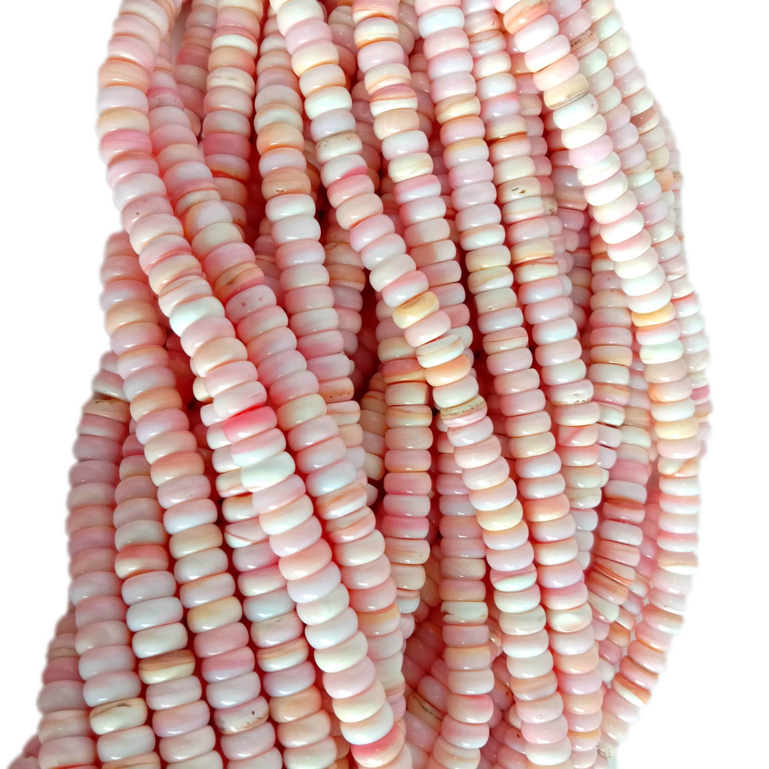 Pacific Princess Shell Necklace and Bracelet with Pink Beads 15