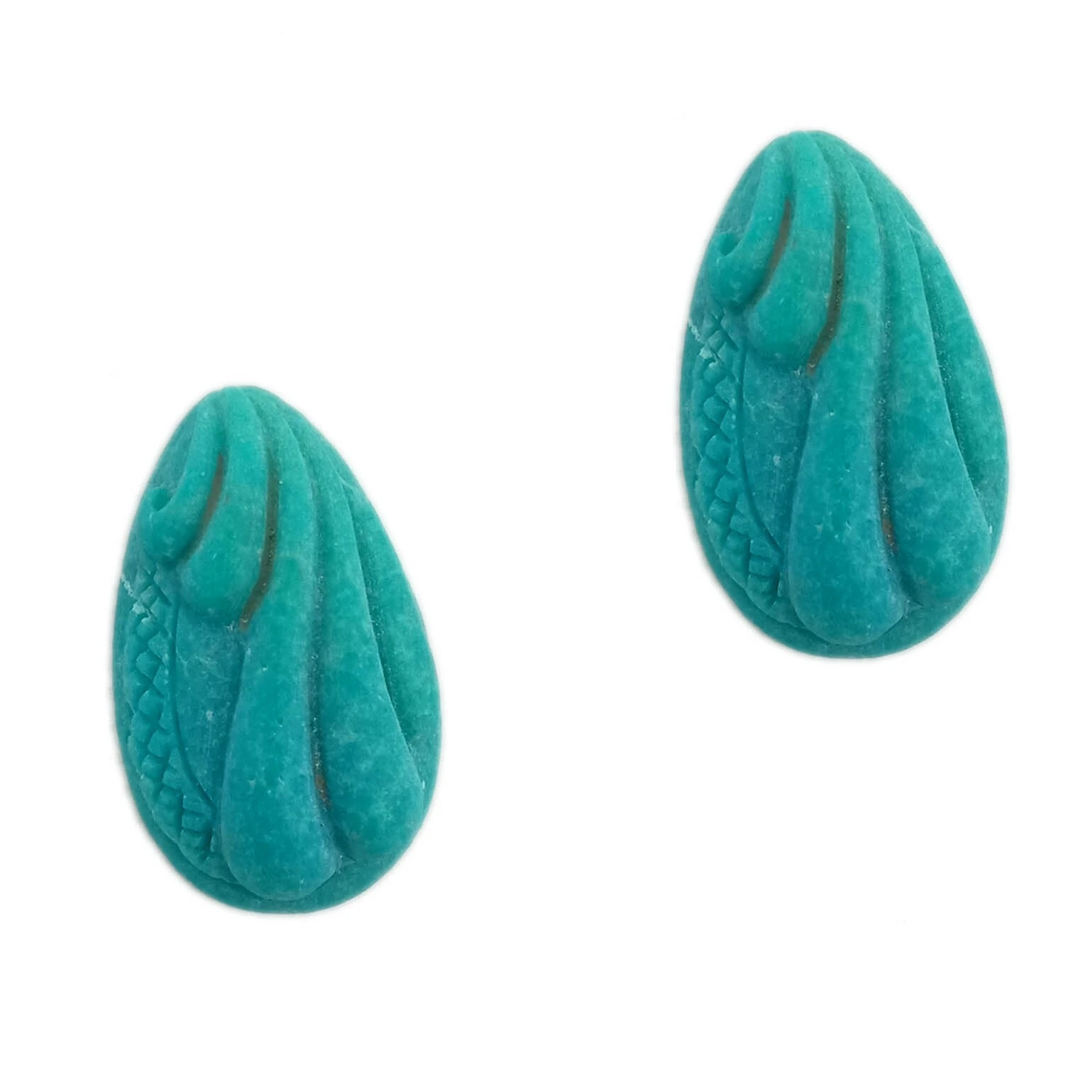 Turquoise Carved Gemstone Loose Beads Precious Stones For Matching Jewelry Set Making 1