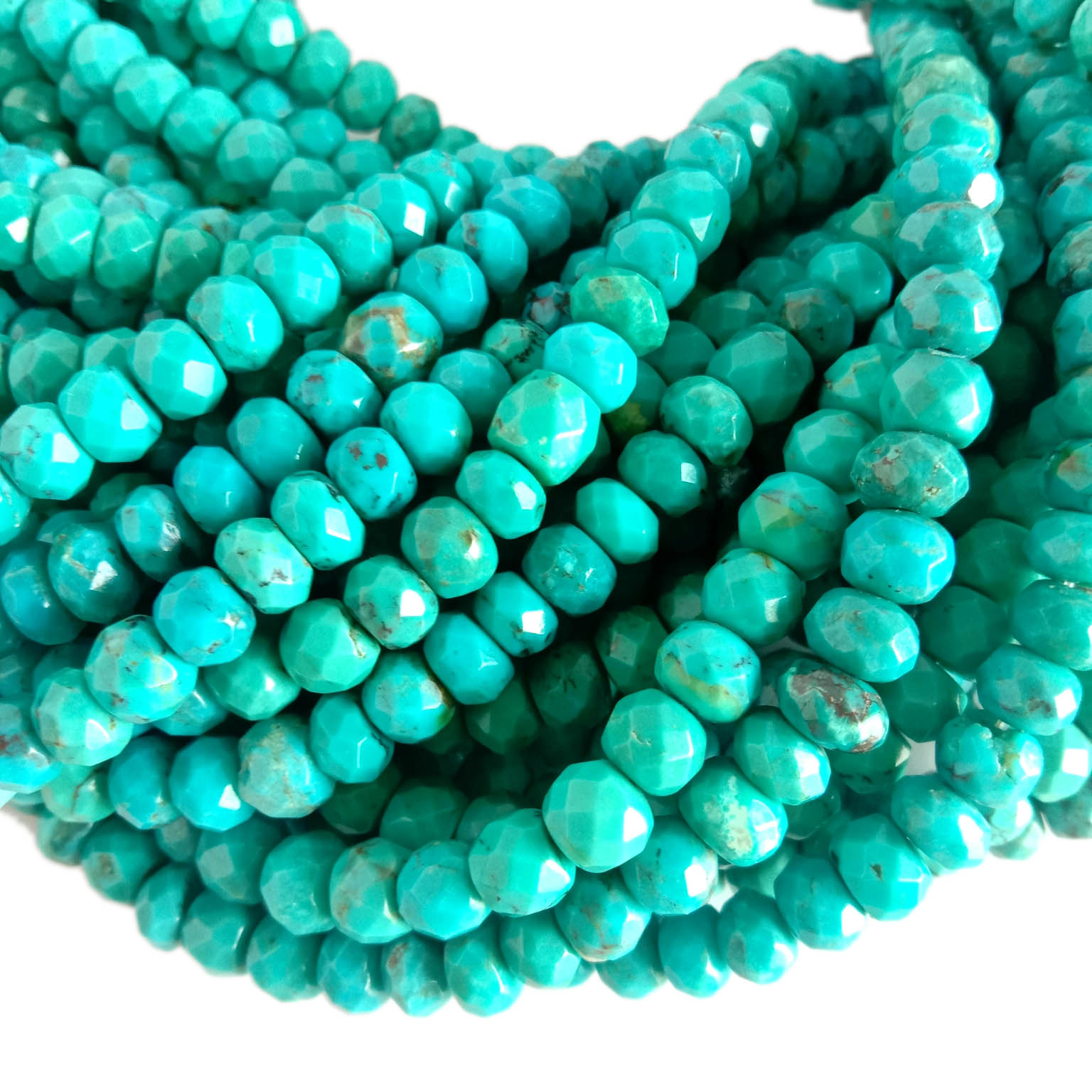 Kalung Pirus Asli 6mm Manik Pirus Kalung Pirus Biru 18